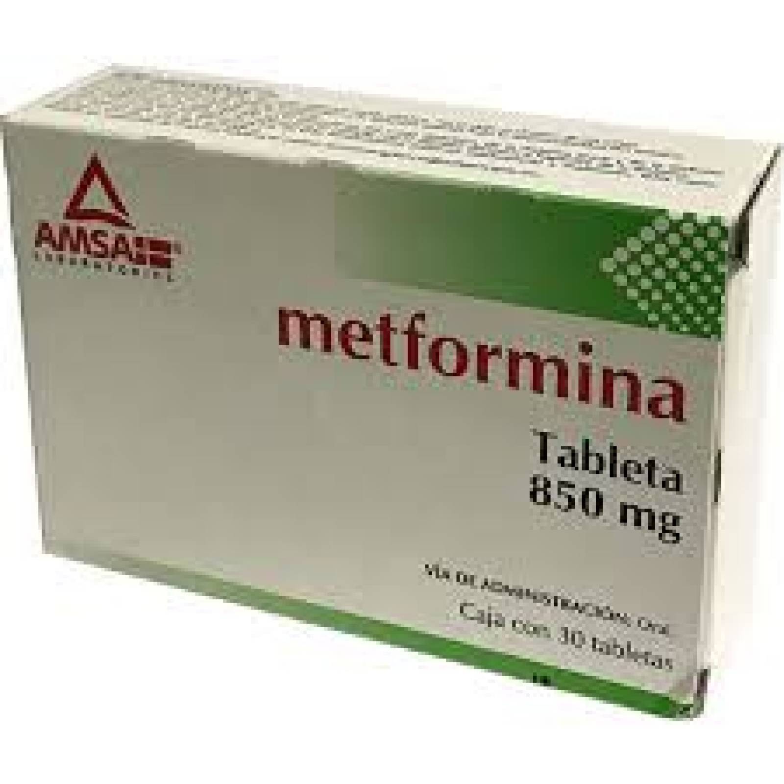 METFORMINA 30 TABLETAS 850MG