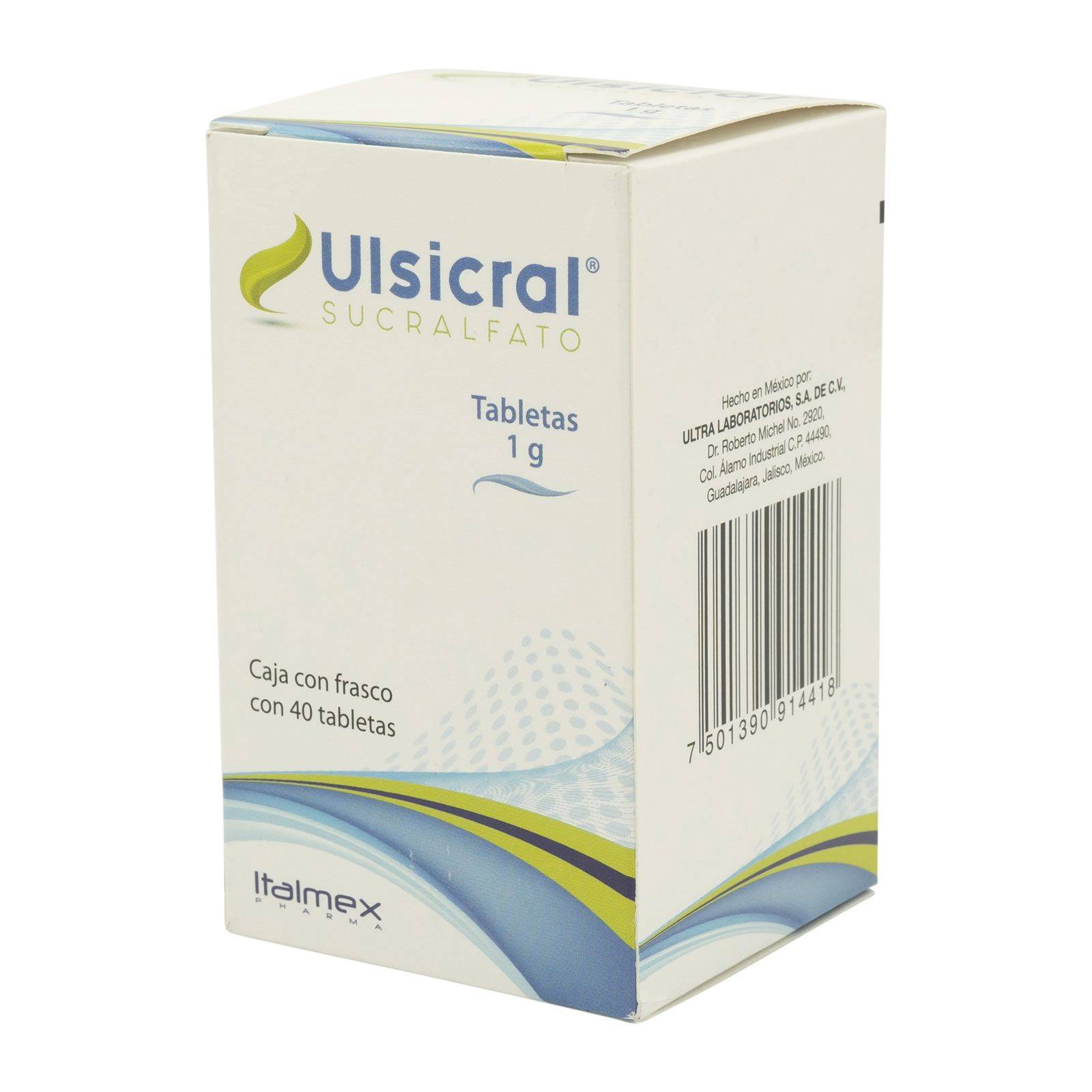 ULSICRAL 1G CAJA CON 40 TABLETAS