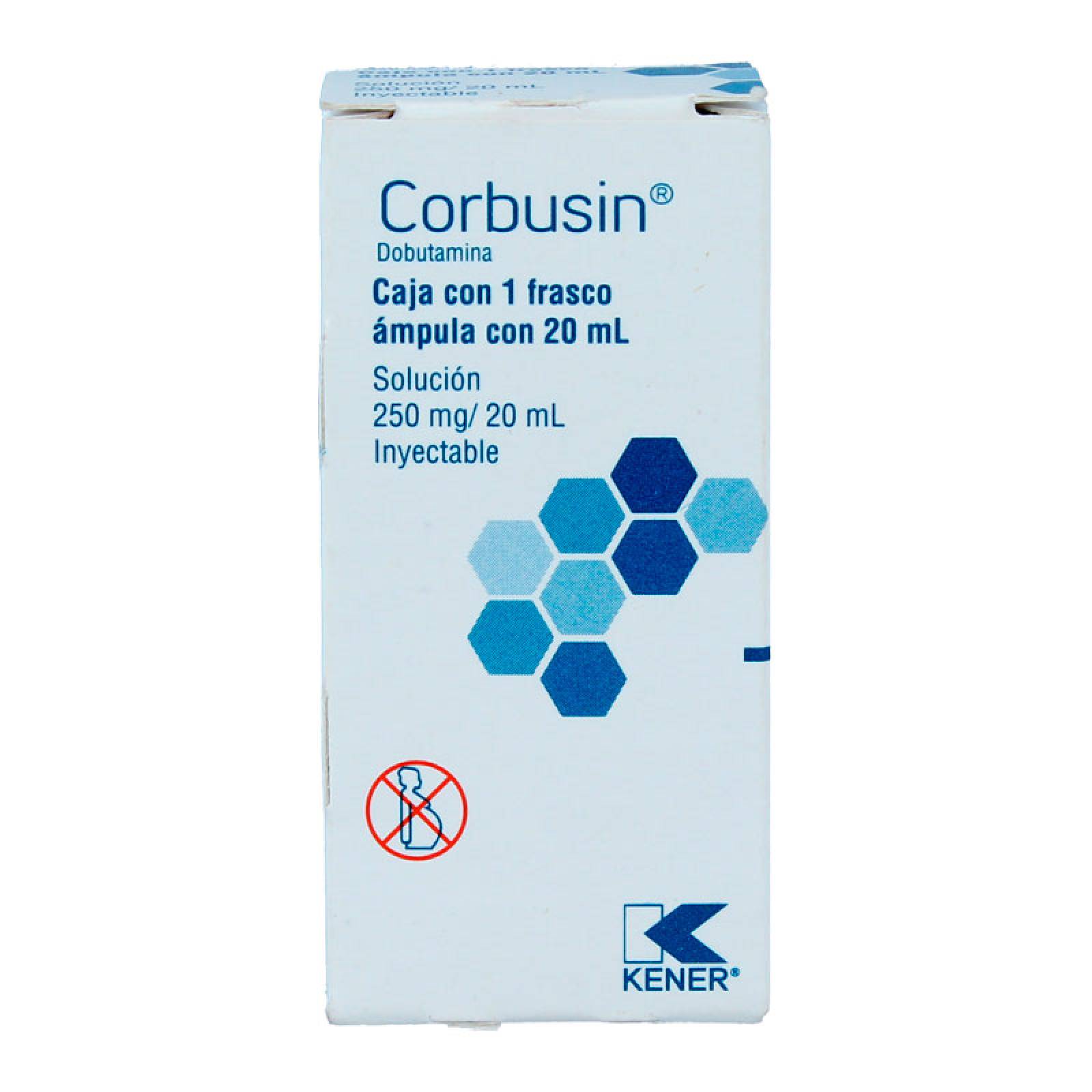CORBUSIN 250MG/20ML SOL INY FRASCO AMP C1
