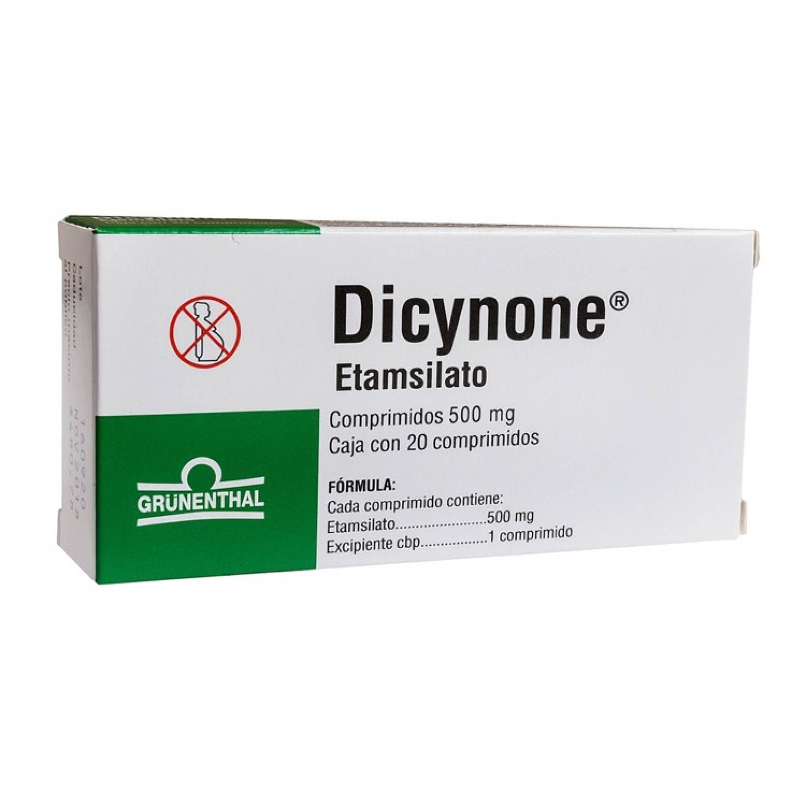 DICYNONE 500MG CAJA CON 20 CÁPSULAS