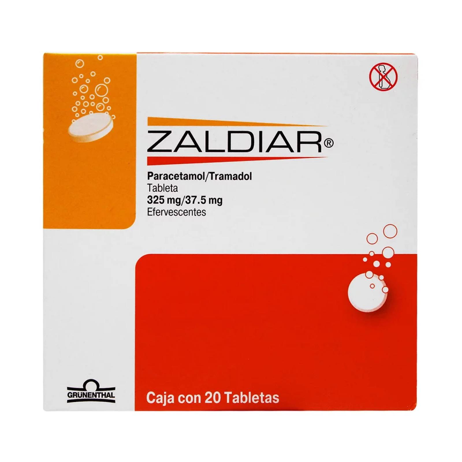 ZALDIAR 37.5 /325MG CAJA 20 TABLETAS EF