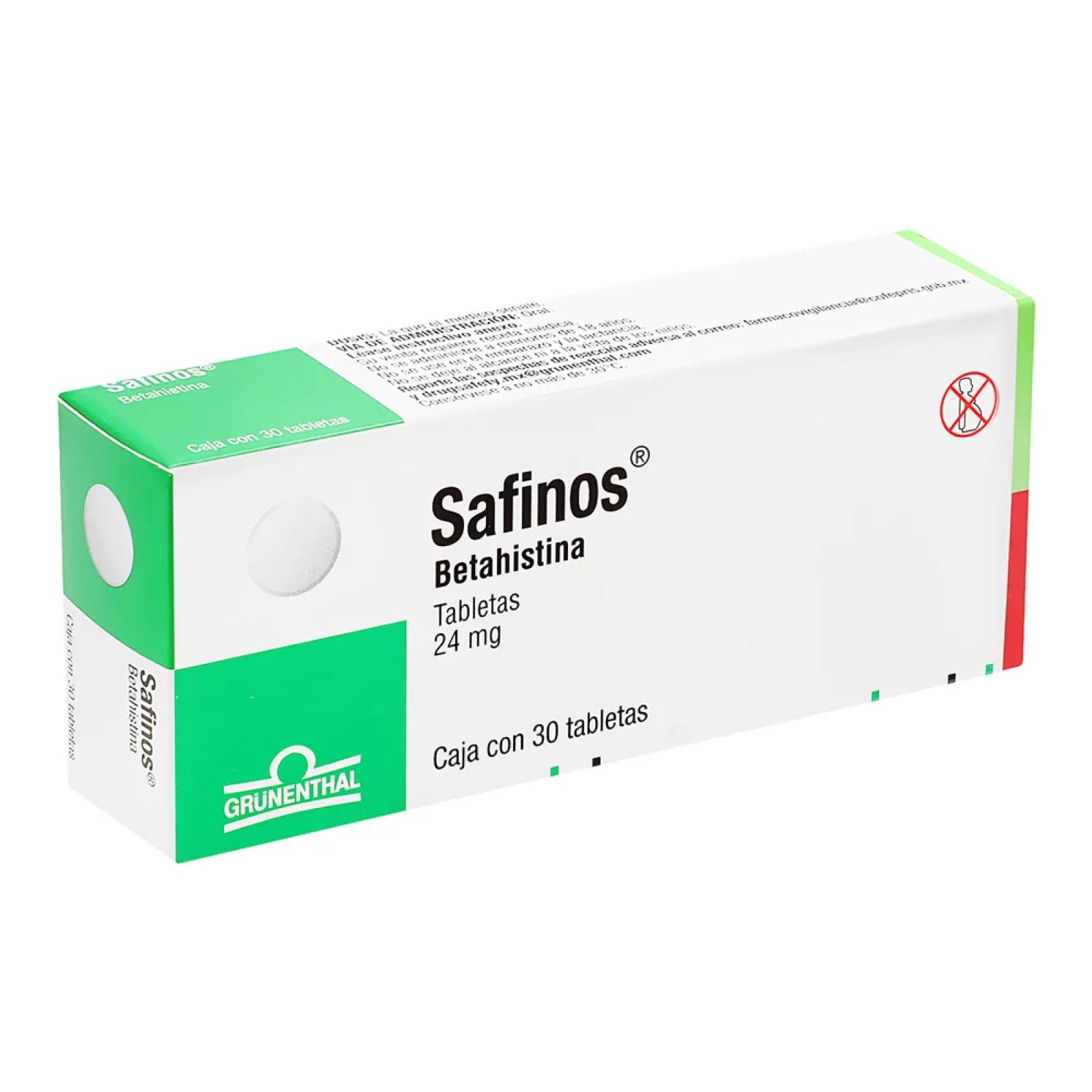 SAFINOS 24 MG CAJA 30 TABLETAS