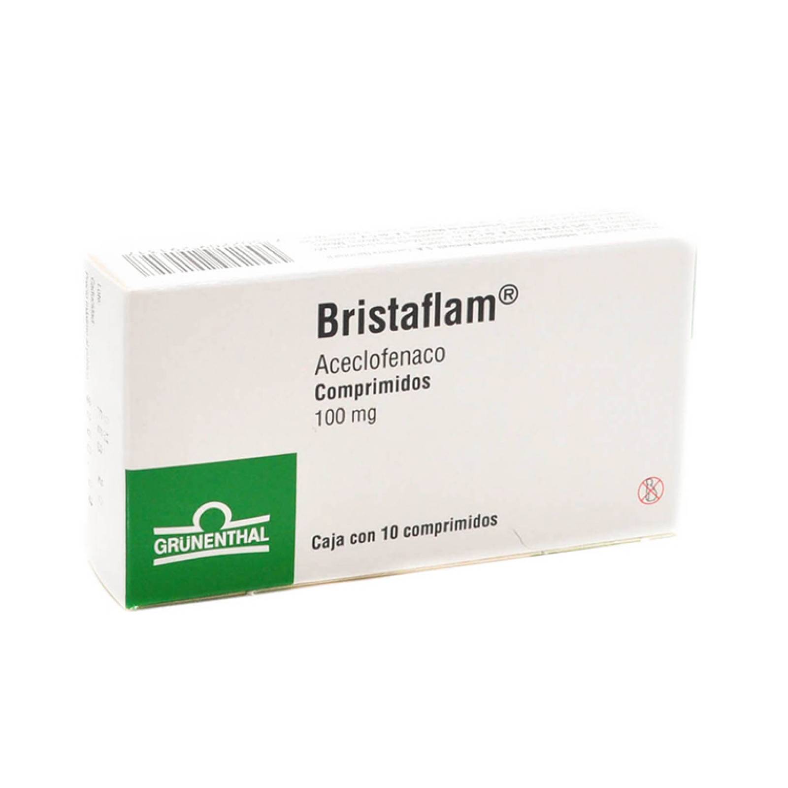BRISTAFLAM 100MG CAJA 10 COMPRIMIDOS