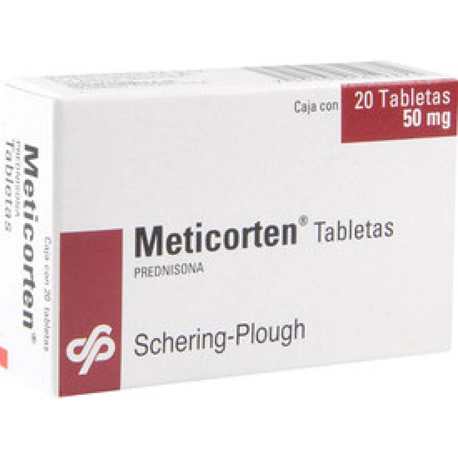 METICORTEN 50MG CAJA 20 TABLETAS
