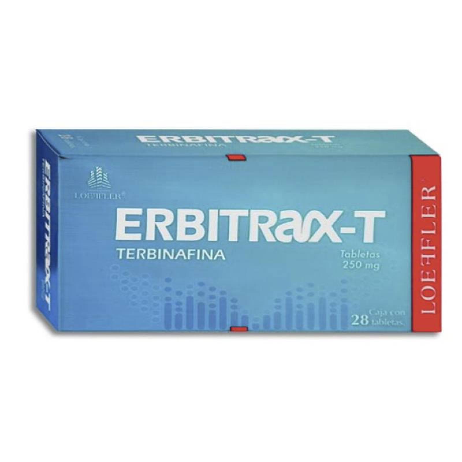 ERBITRAX T 250MG CAJA CON 28 TABLETAS