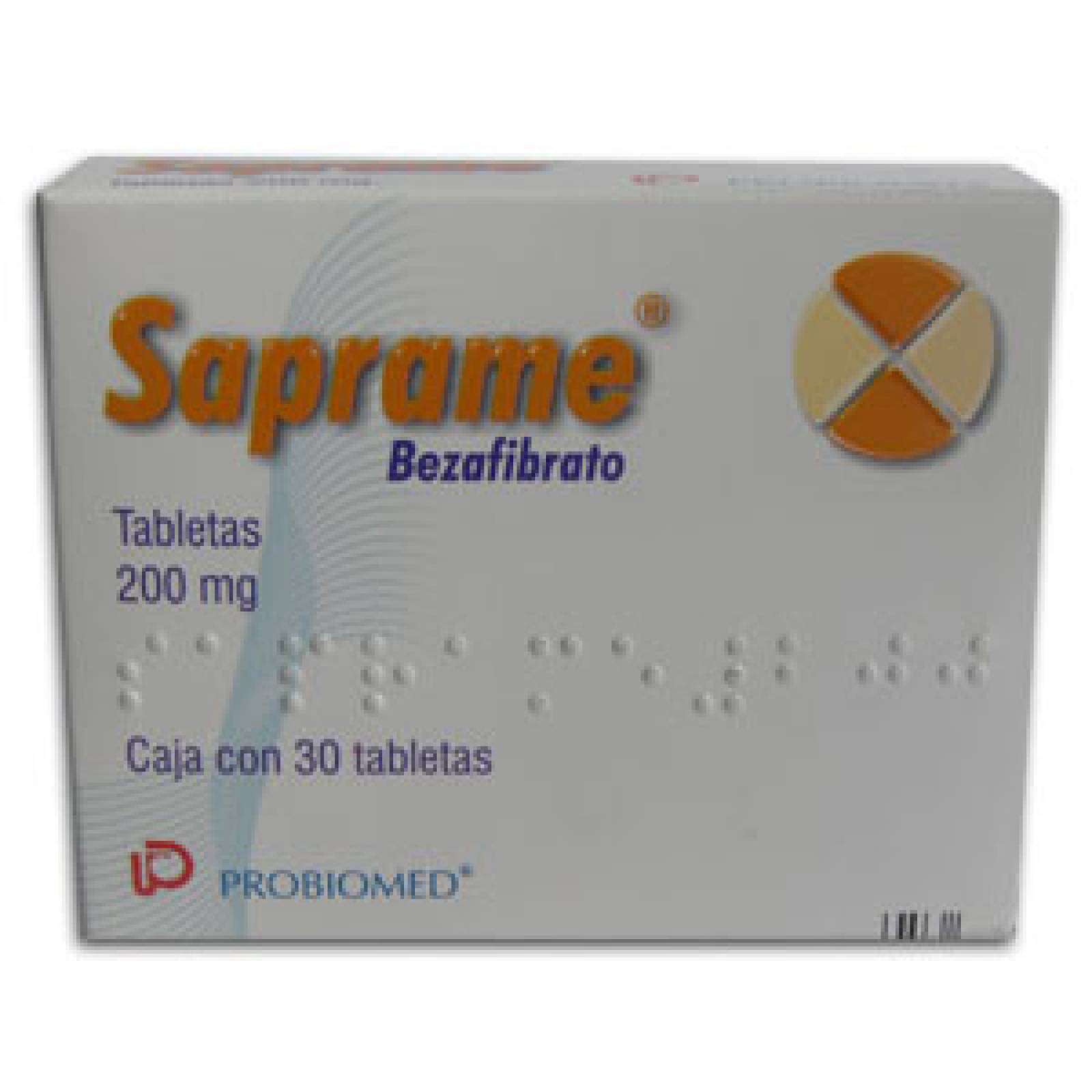 SAPRAME 200MG CAJA CON 30 TABLETAS