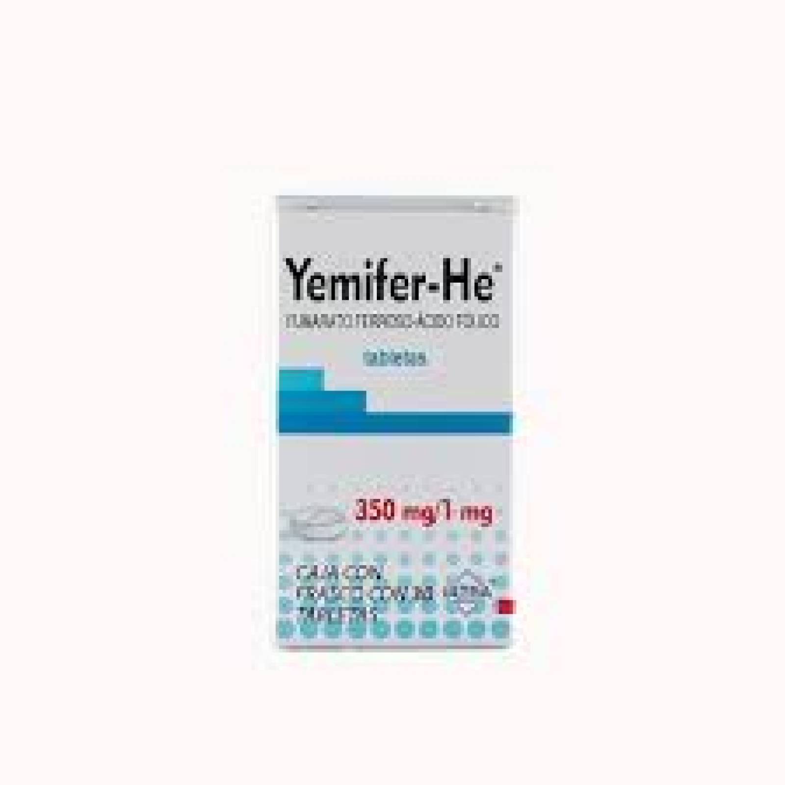 YEMIFER HE 350/1MG CAJA CON 30 TABLETAS