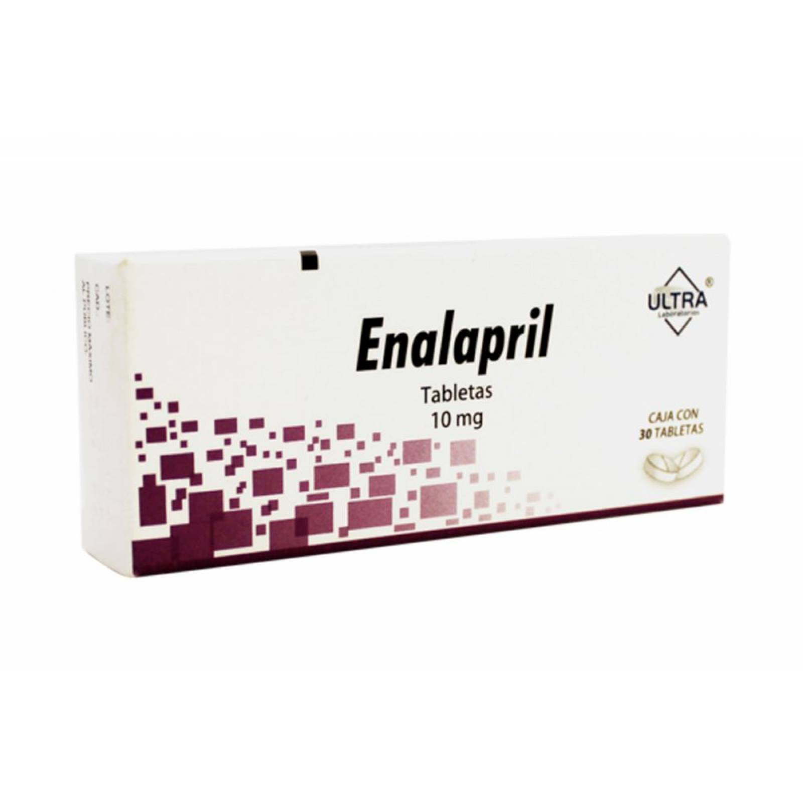 ENALAPRIL 10MG CAJA CON 30 TABLETAS