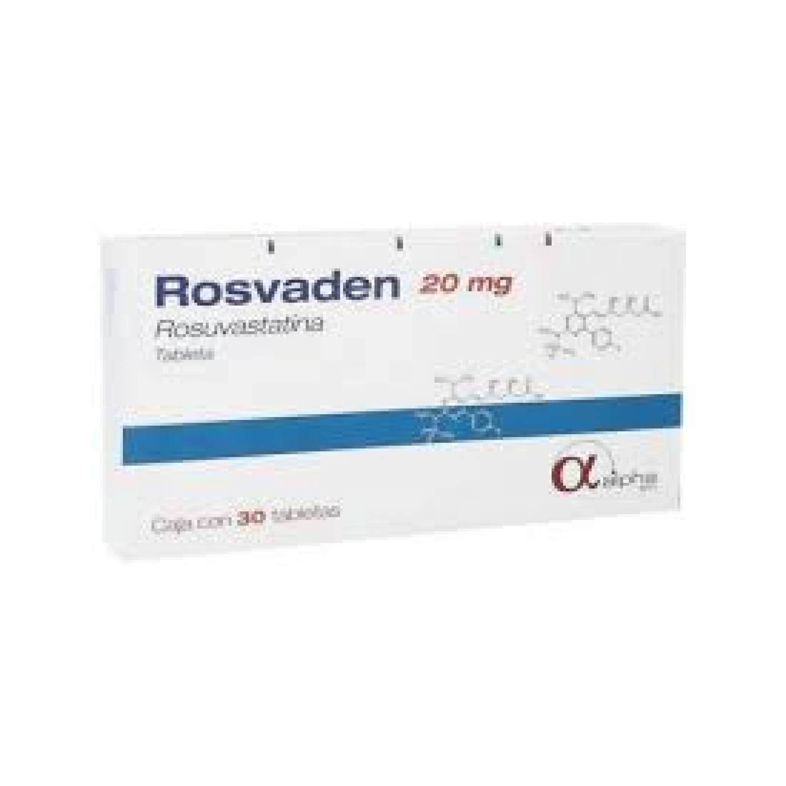 ROSVADEN 20MG CAJA CON 30 TABLETAS