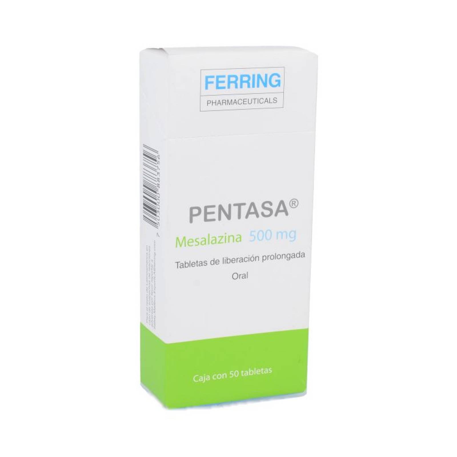 PENTASA 500MG CAJA CON 50 TABLETAS