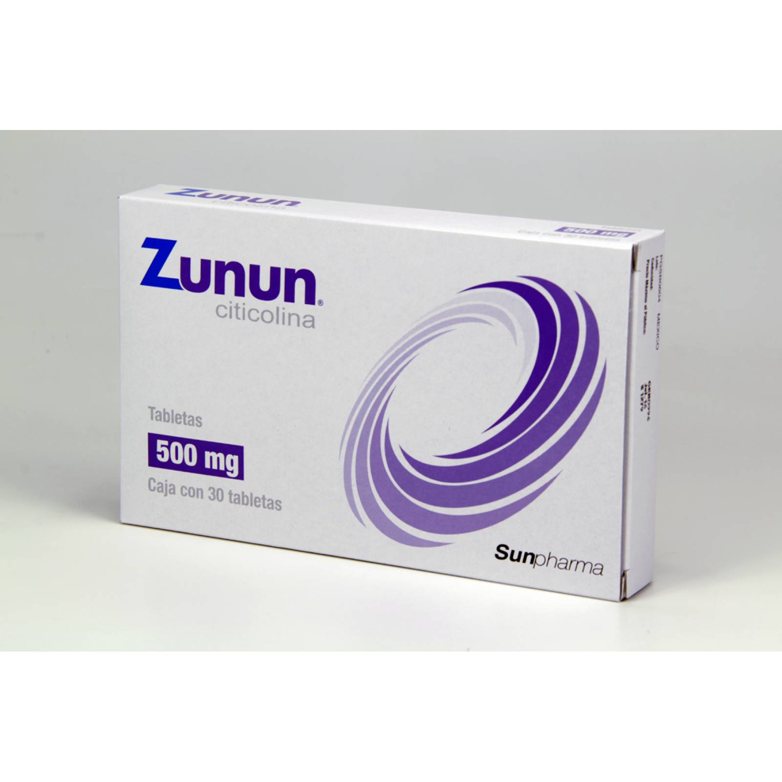 ZUNUN 500MG CAJA CON 30 TABLETAS