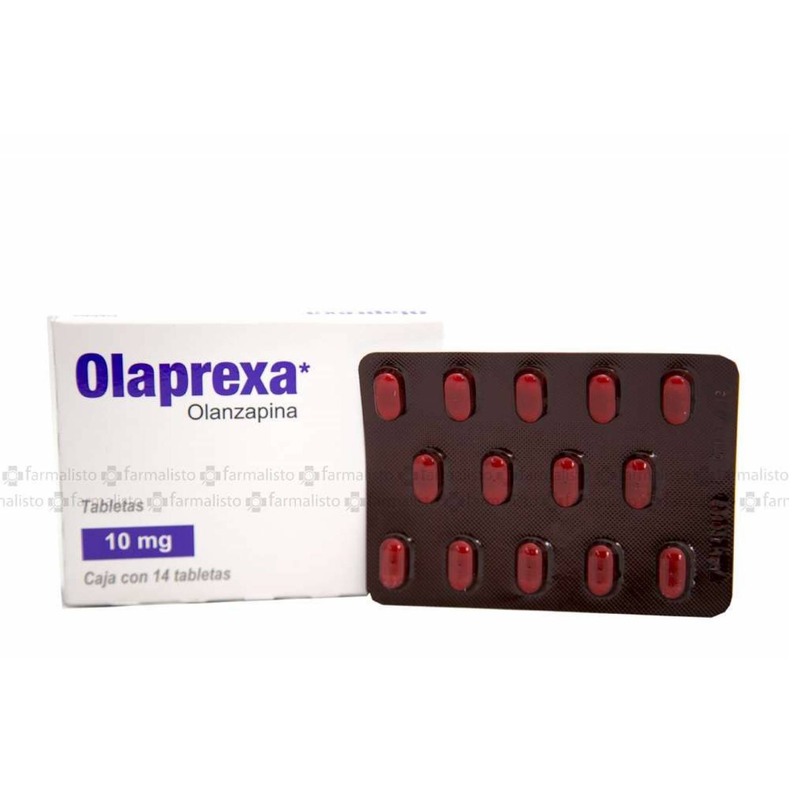 OLAPREXA 10MG CAJA CON 14 TABLETAS