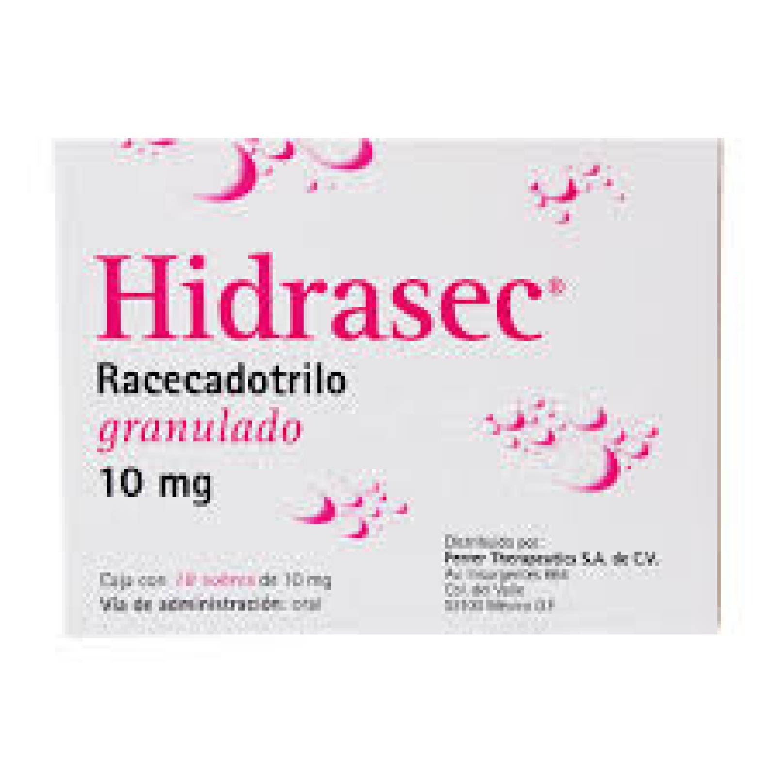 HIDRASEC GRANULADO 10MG CAJA 18 SOBRES