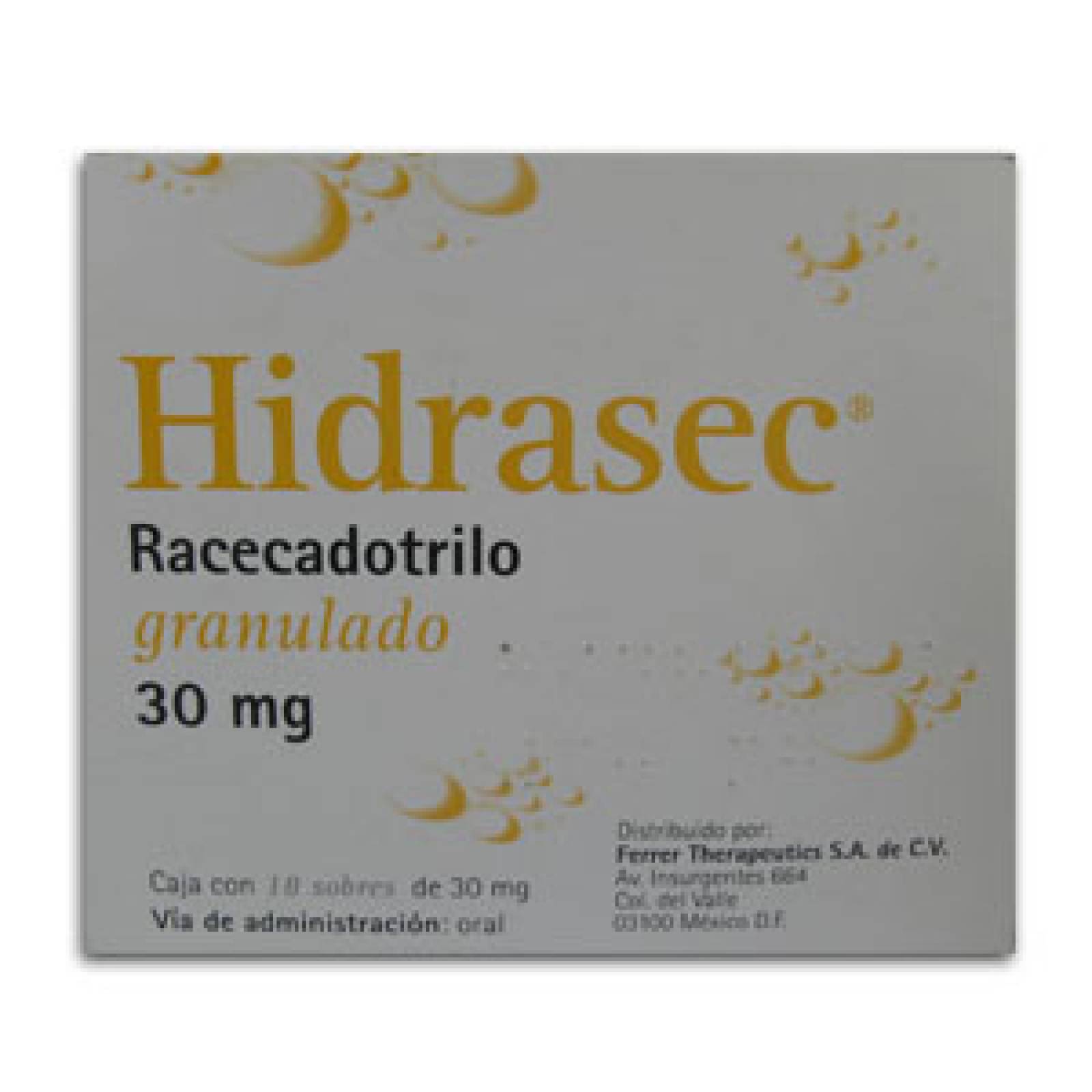 HIDRASEC GRANULADO 30MG CAJA 18 SOBRES