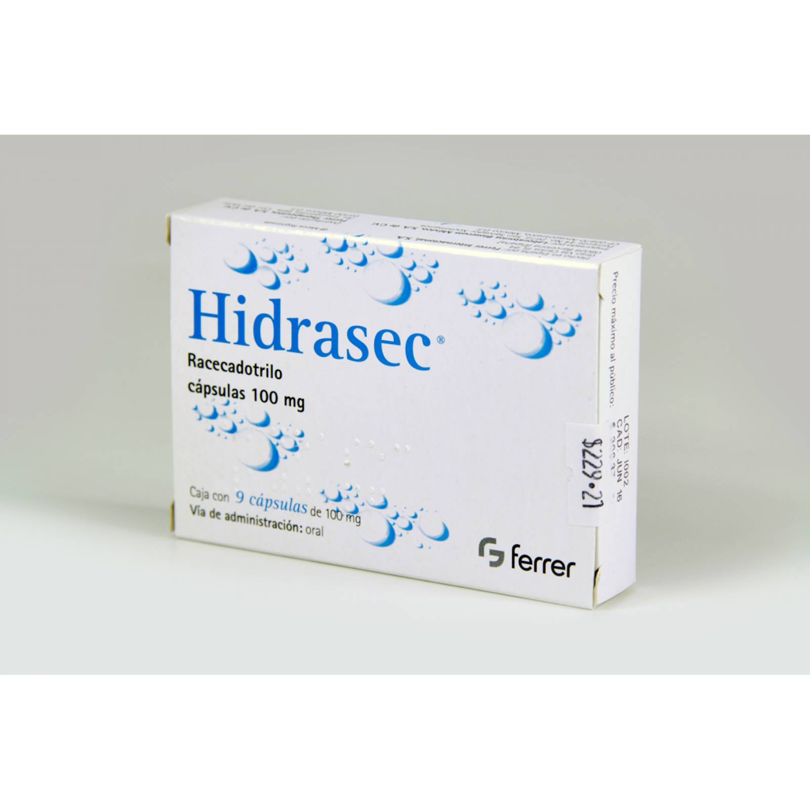 HIDRASEC 100MG CAJA CON 9 CÁPSULAS