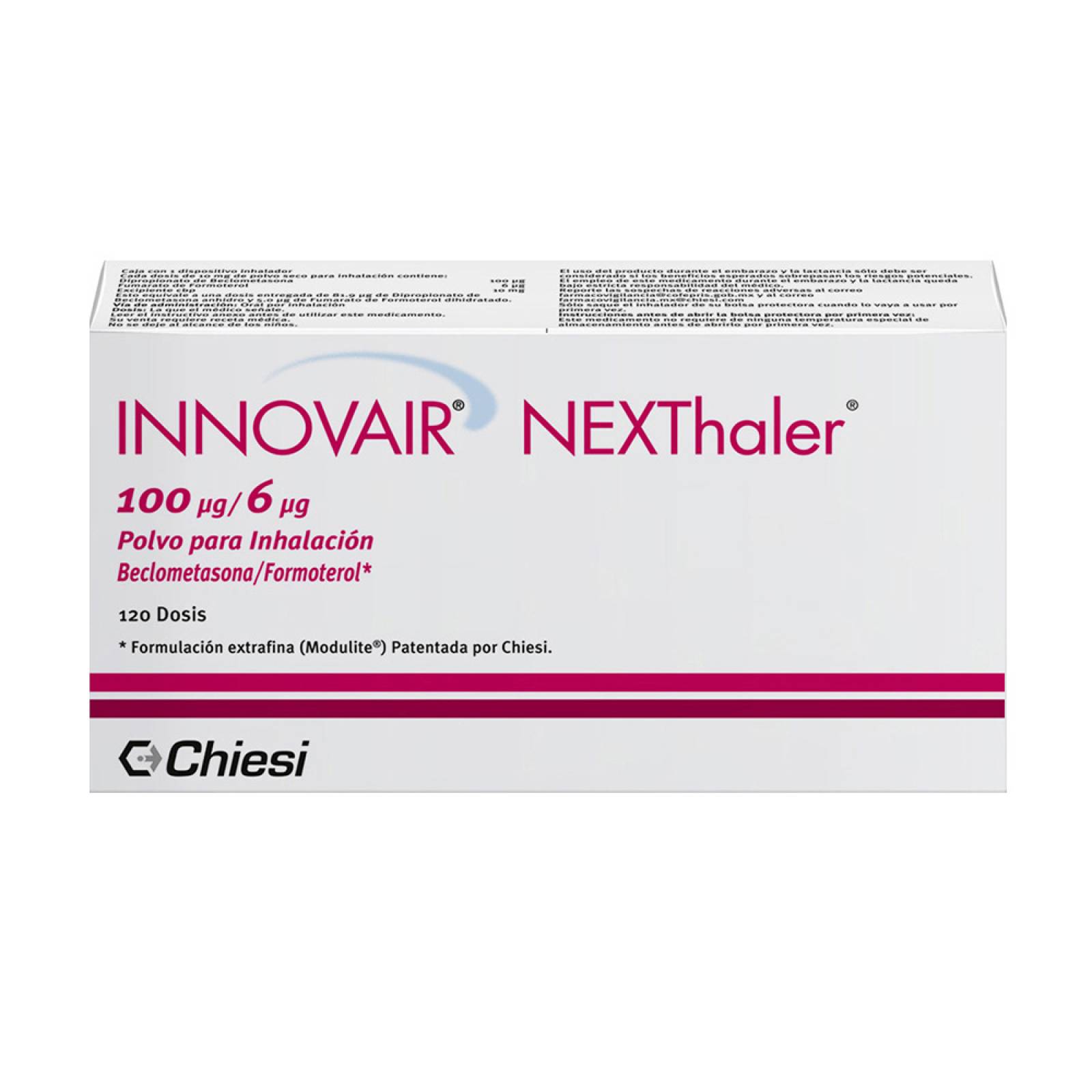 INNOVAIR NEXTHALER POLVO PARA INH 120 DOSIS