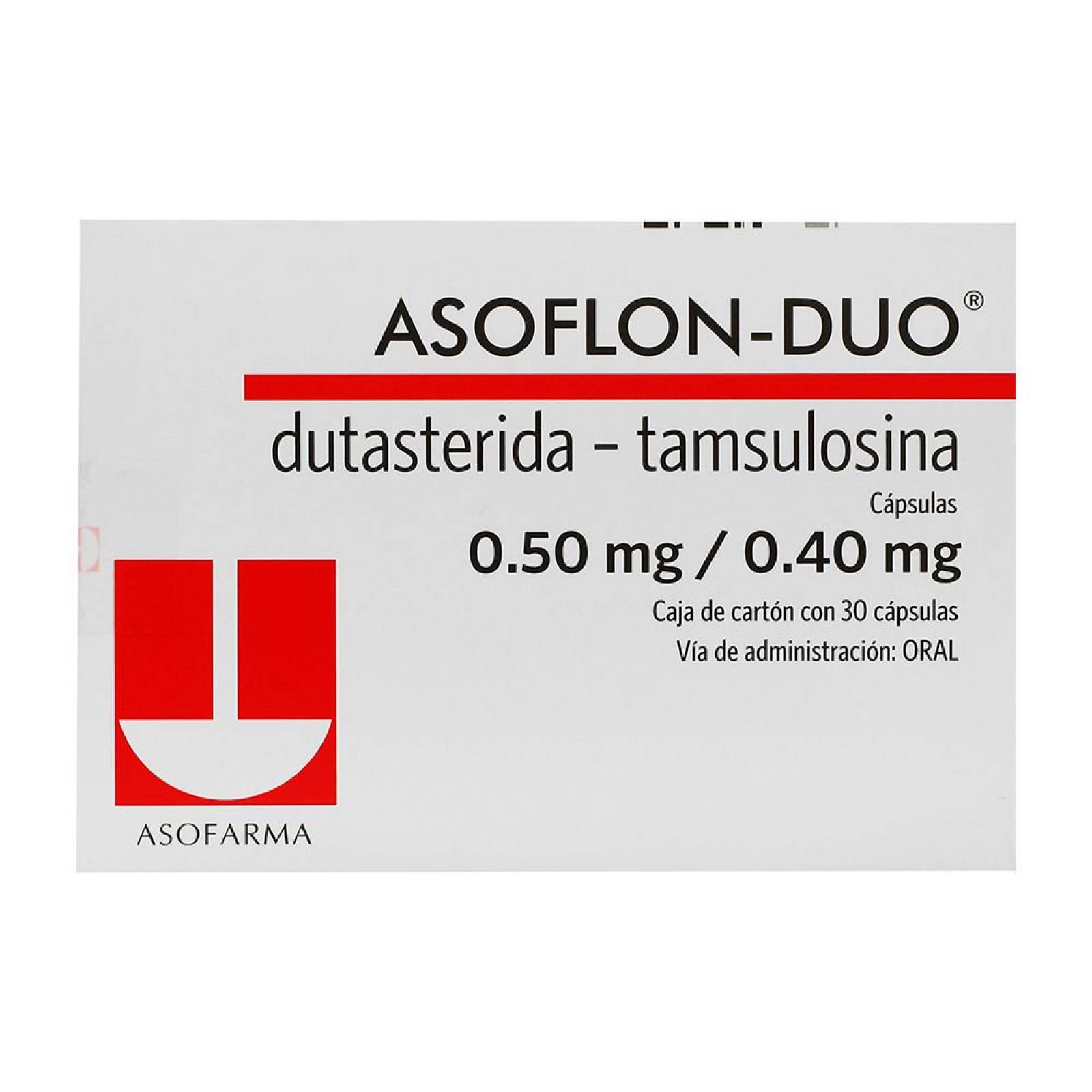 ASOFLON DUO 0.50/0.40MG CAJA CON 30 CÁPSULAS