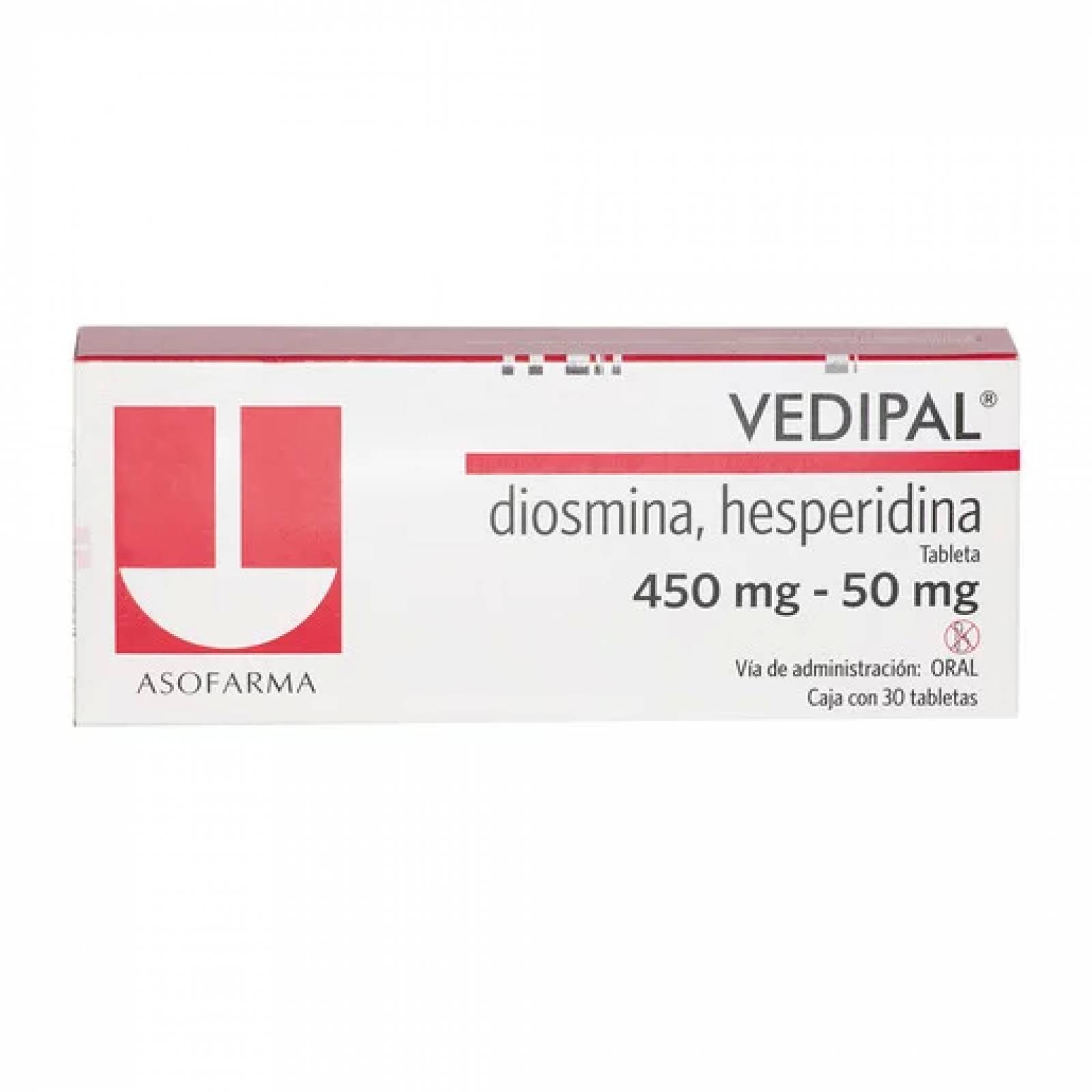 VEDIPAL 450/50MG CAJA CON 30 TABLETAS