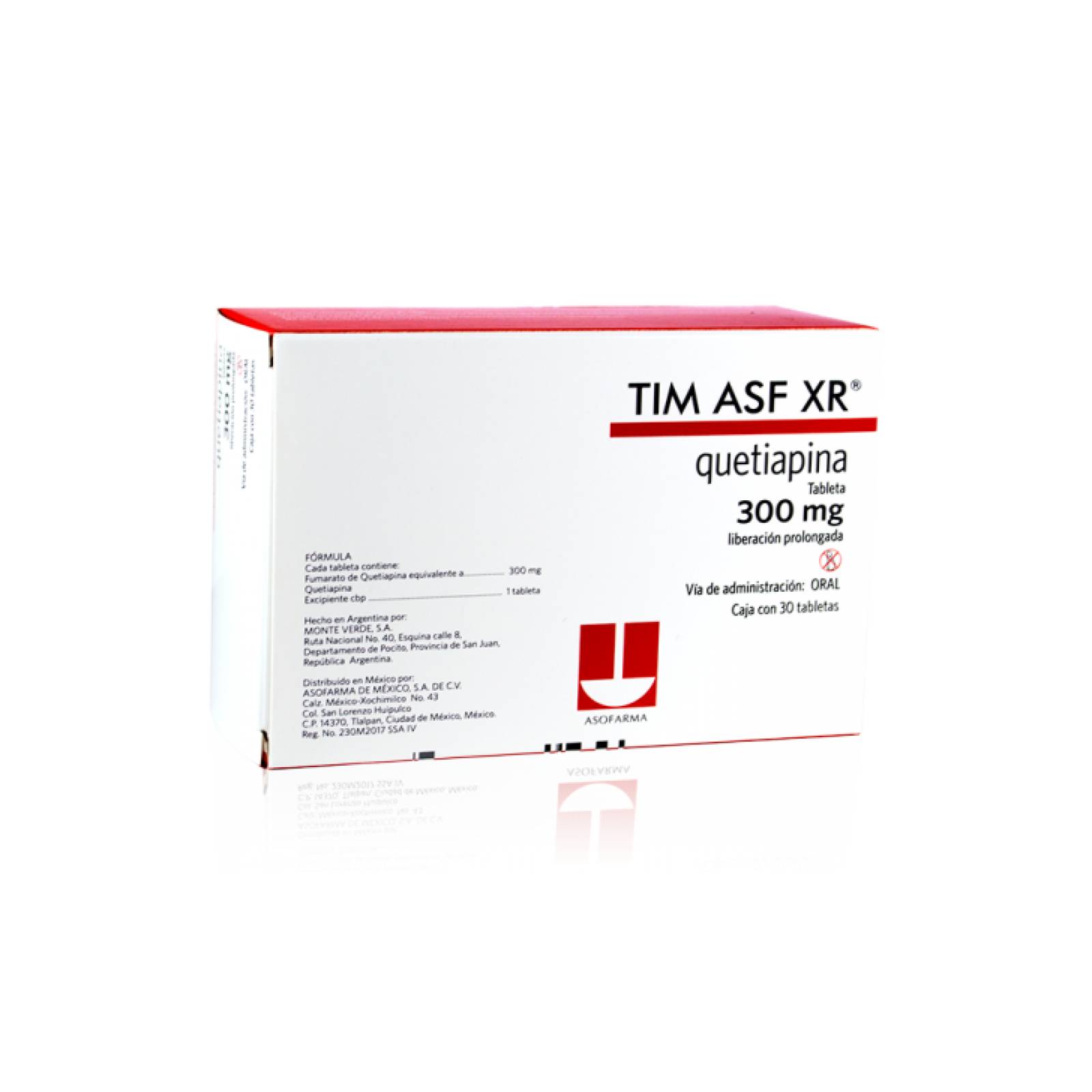 TIM ASF XR 300MG CAJA CON 30 TABLETAS