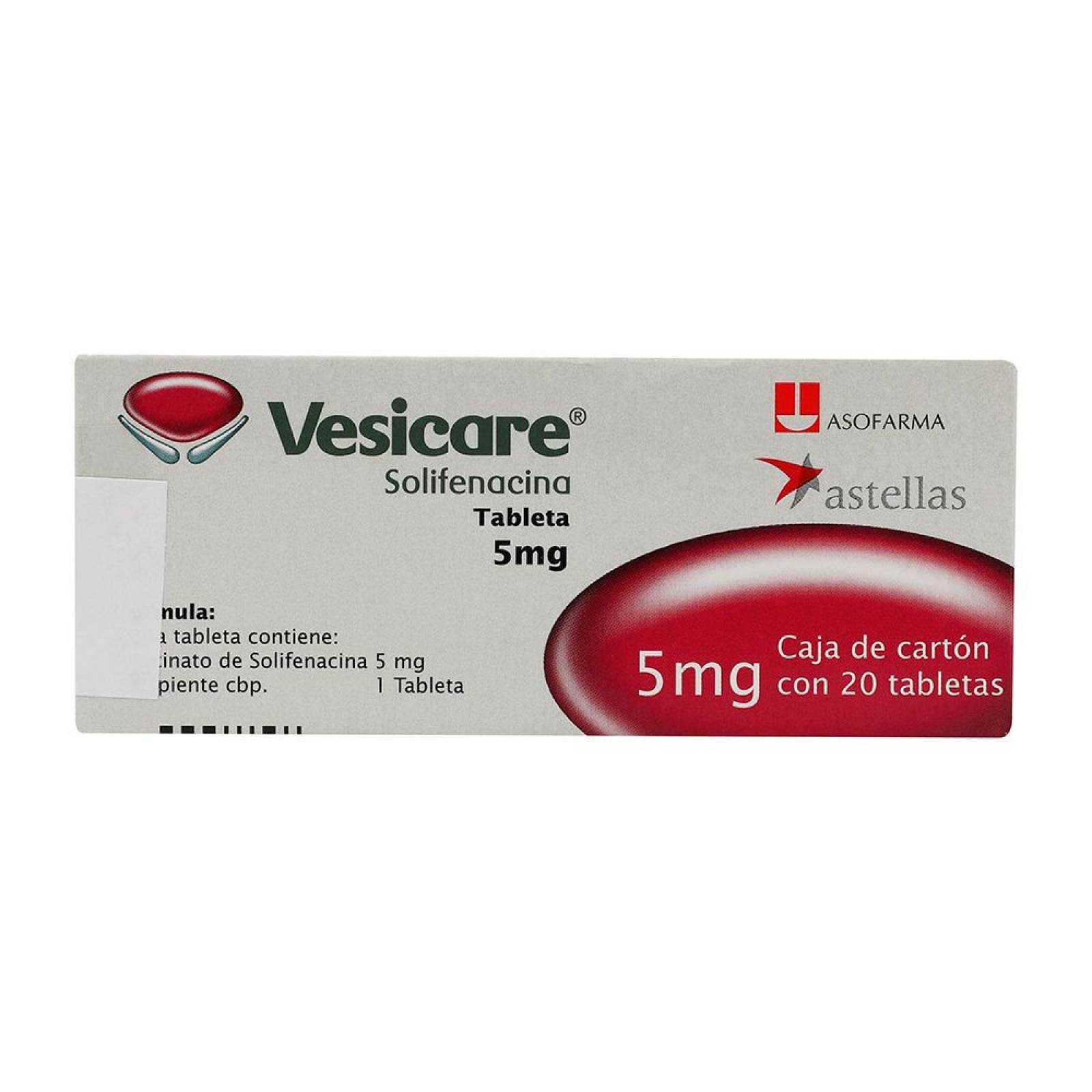 VESICARE 5MG CAJA CON 20 TABLETAS