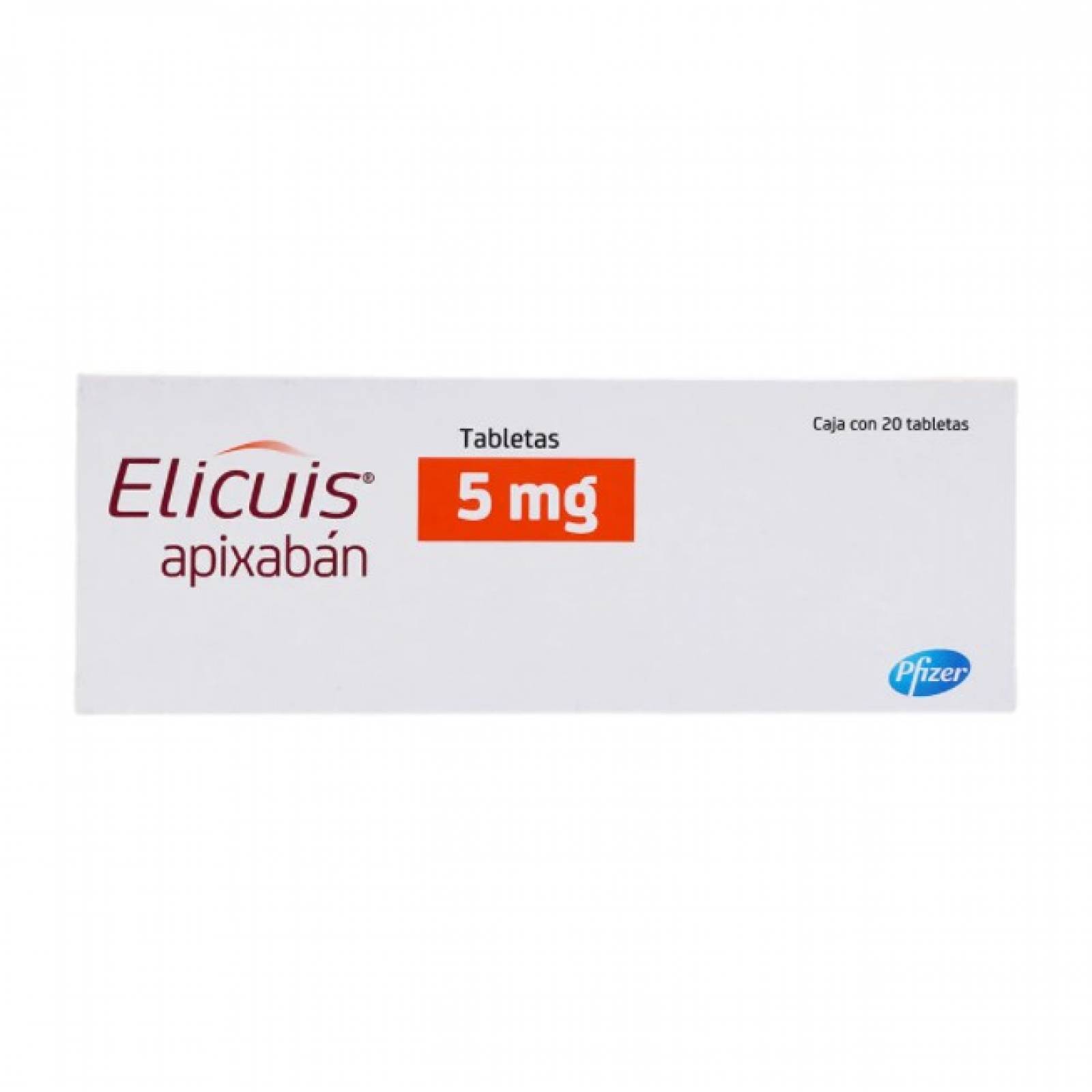 ELICUIS 5MG CAJA CON 20 TABLETAS