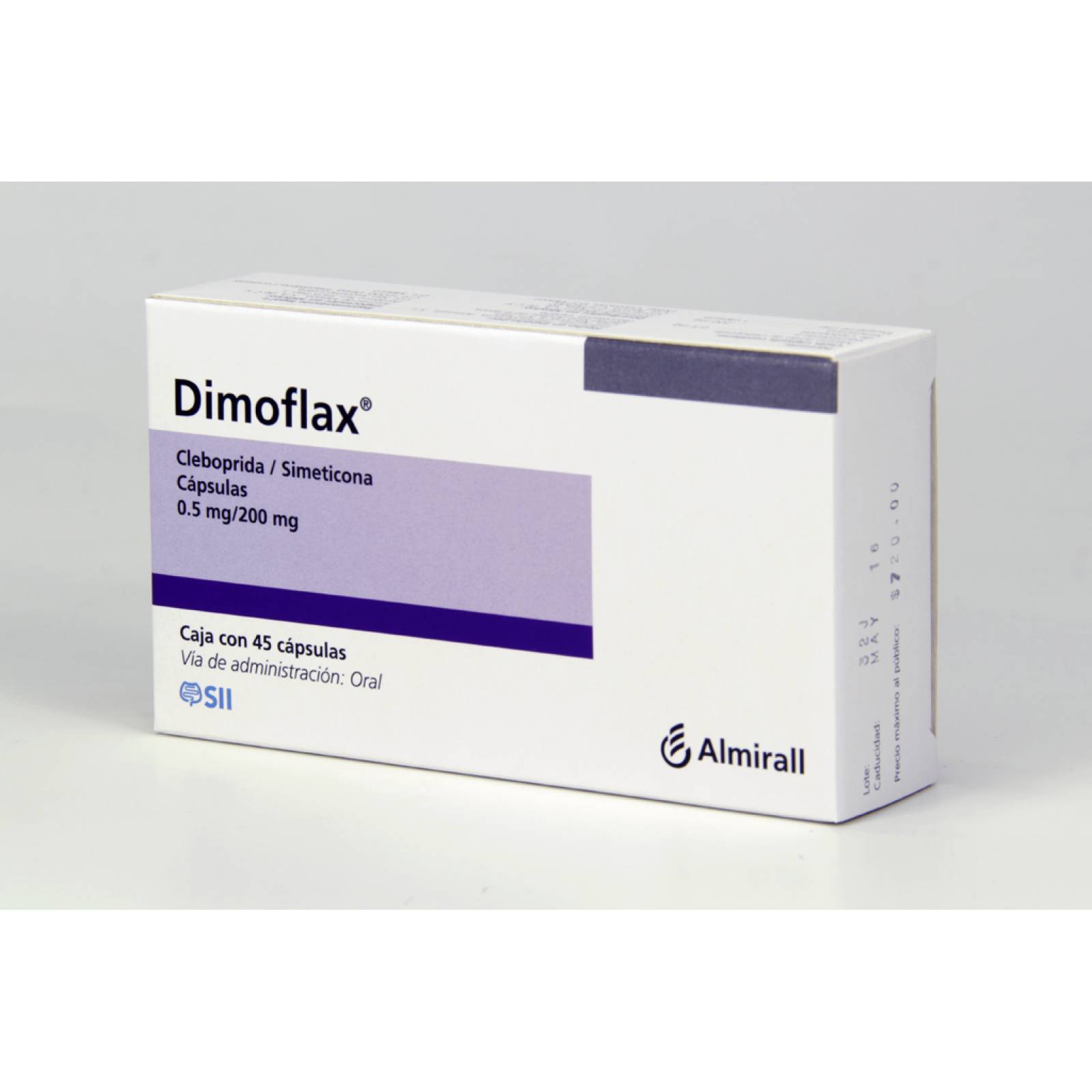 DIMOFLAX 0.5/200MG CAJA CON 45 CÁPSULAS