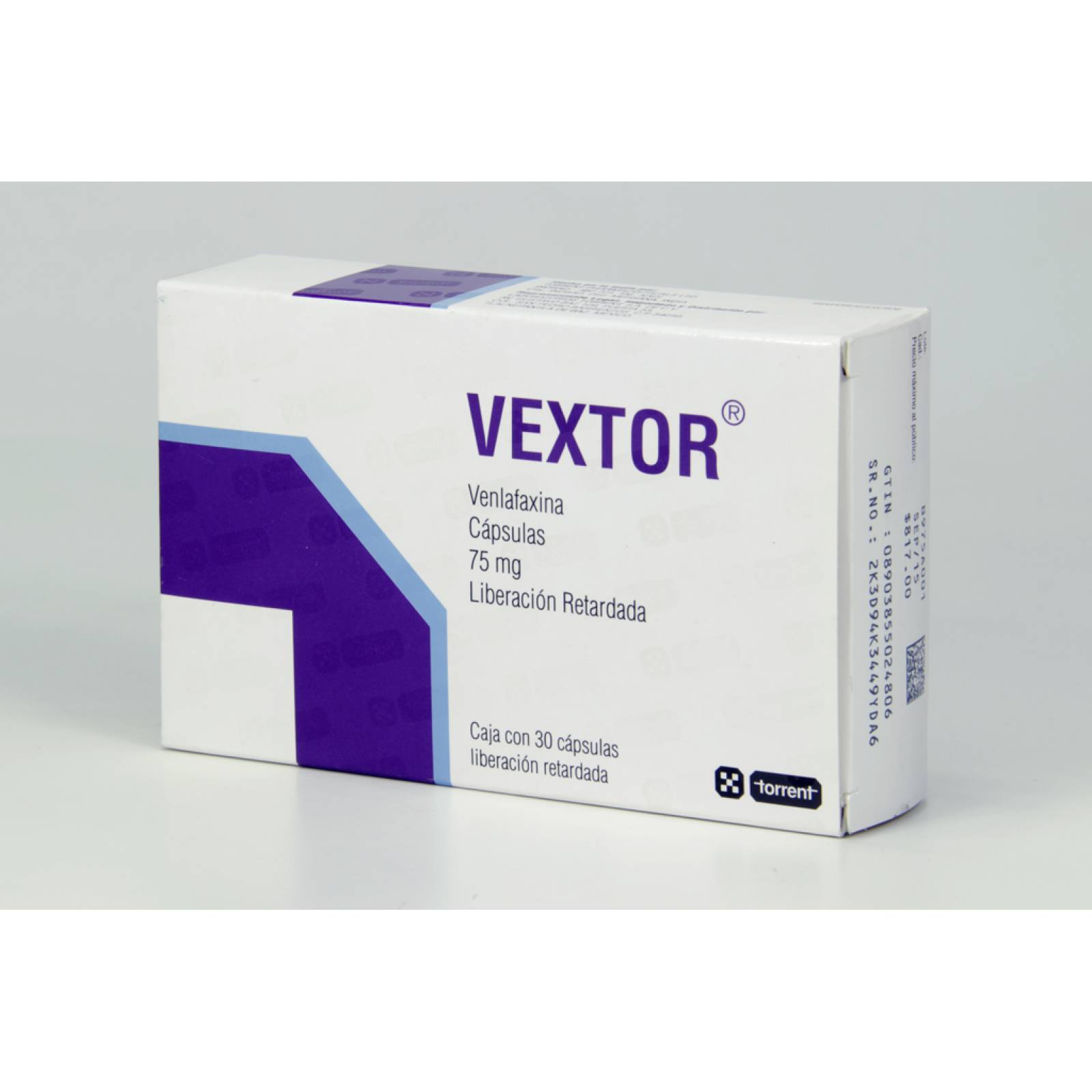 VEXTOR 75MG CAJA CON 30 CÁPSULAS