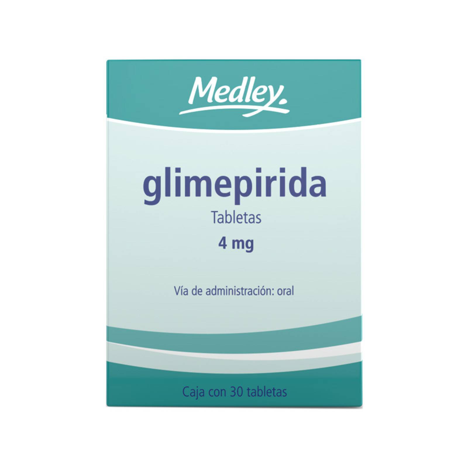 GLIMEPIRIDA 4MG CAJA CON 30 TABLETAS
