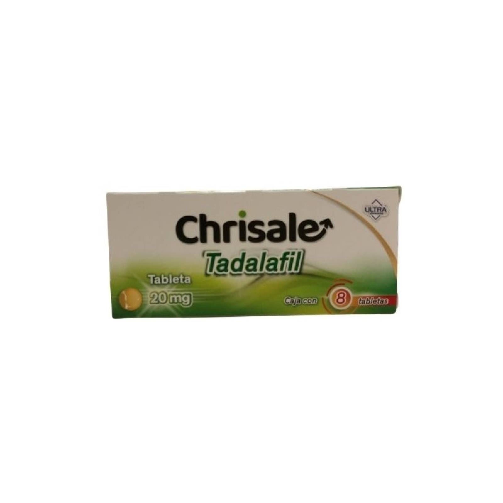 CHRISALE 20MG CAJA CON 8 TABLETAS