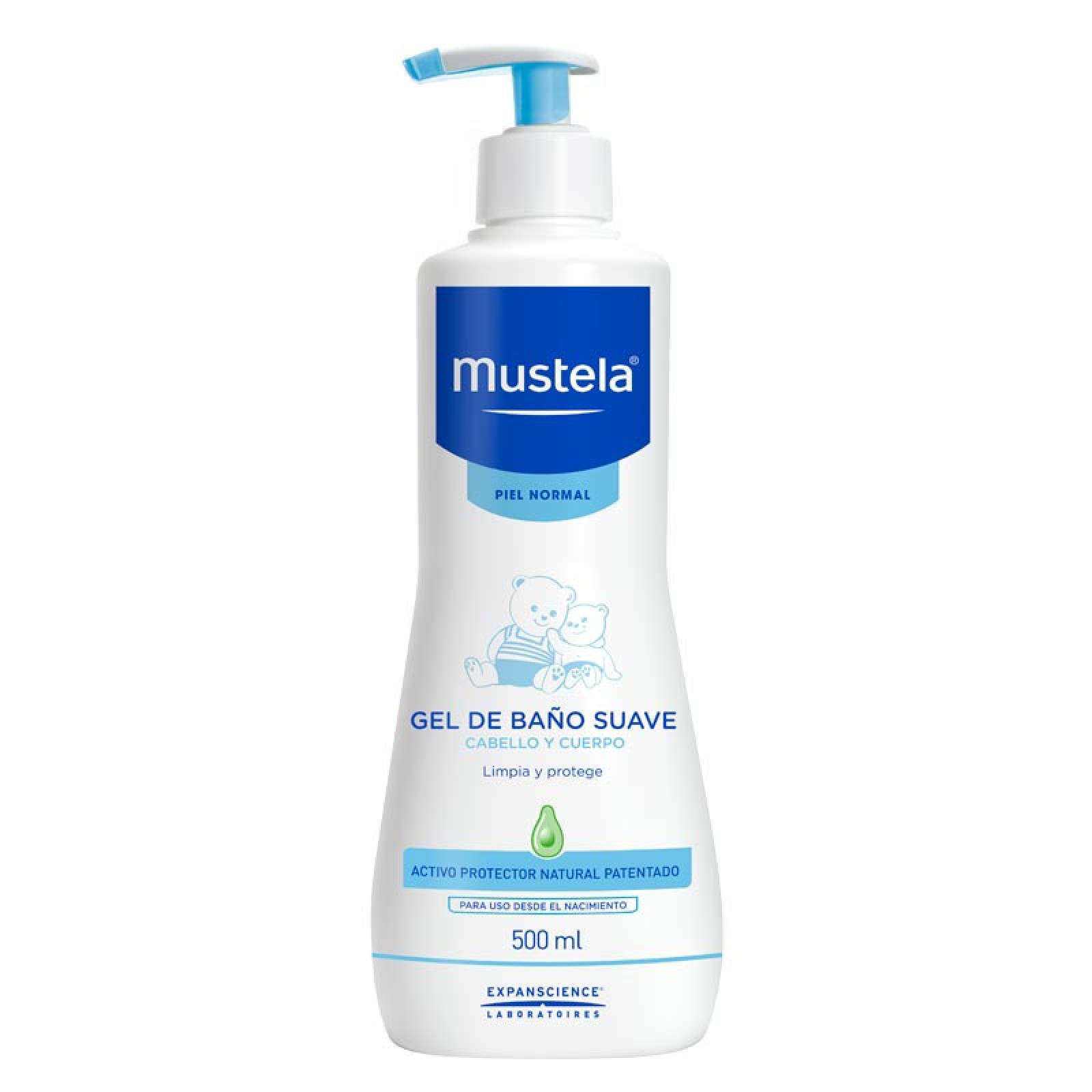 MUSTELA GEL DE BAÑO SUAVE PARA BEBÉS Y NIÑOS CON PIEL NORMAL 500 ML BOTELLA