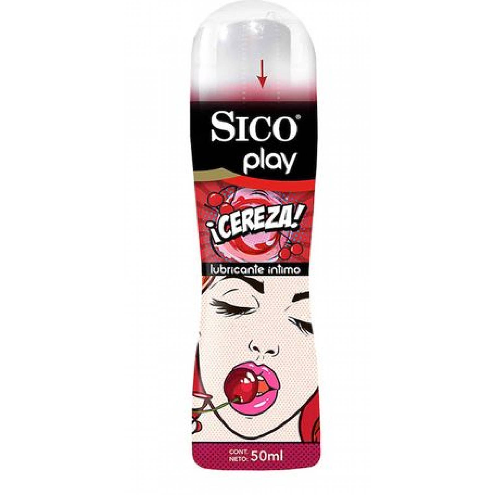 LUBRICANTE SICO PLAY CEREZA 50 ML
