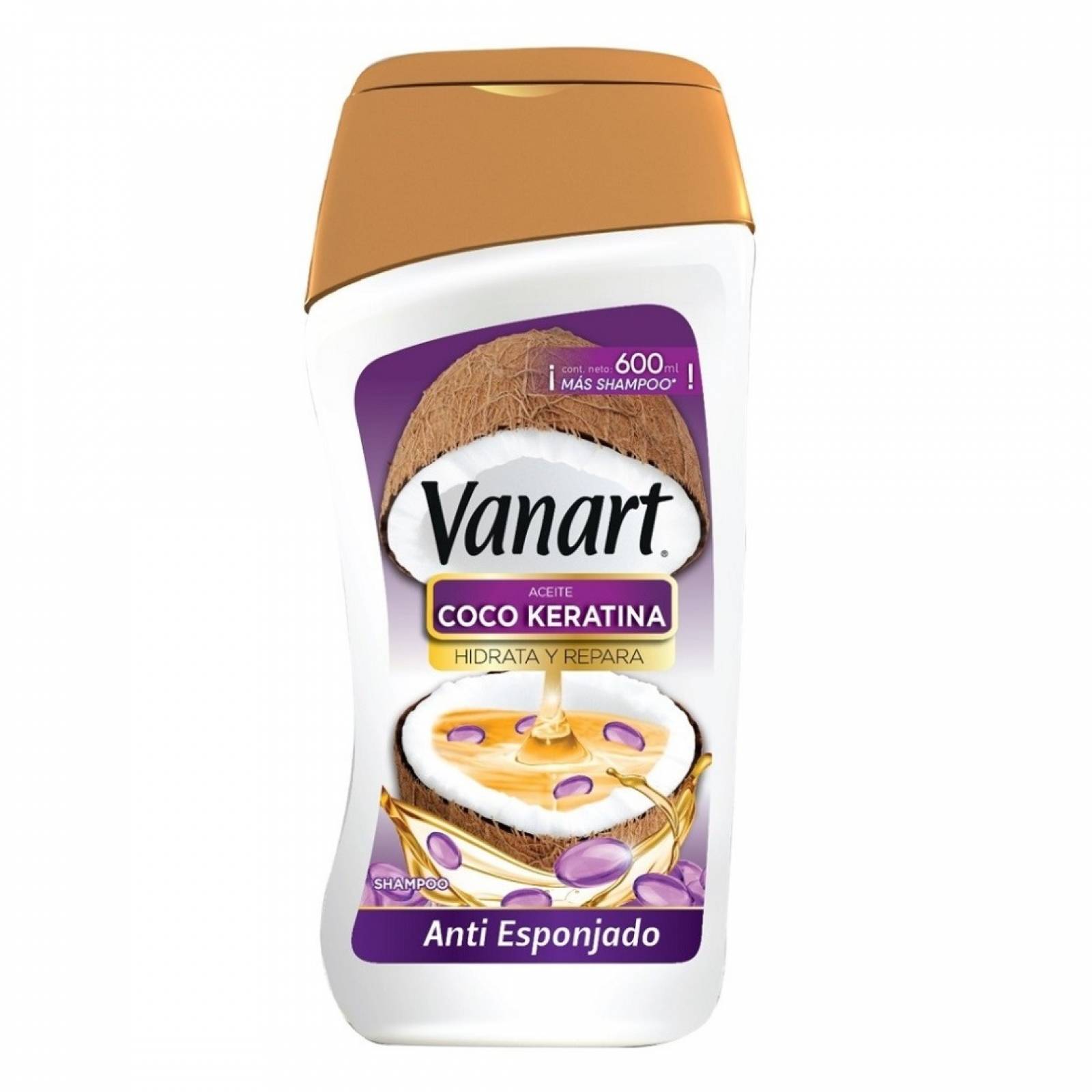 Vanart Shampoo Anti Esponjado 600 Ml. Cabello Sin Frizz