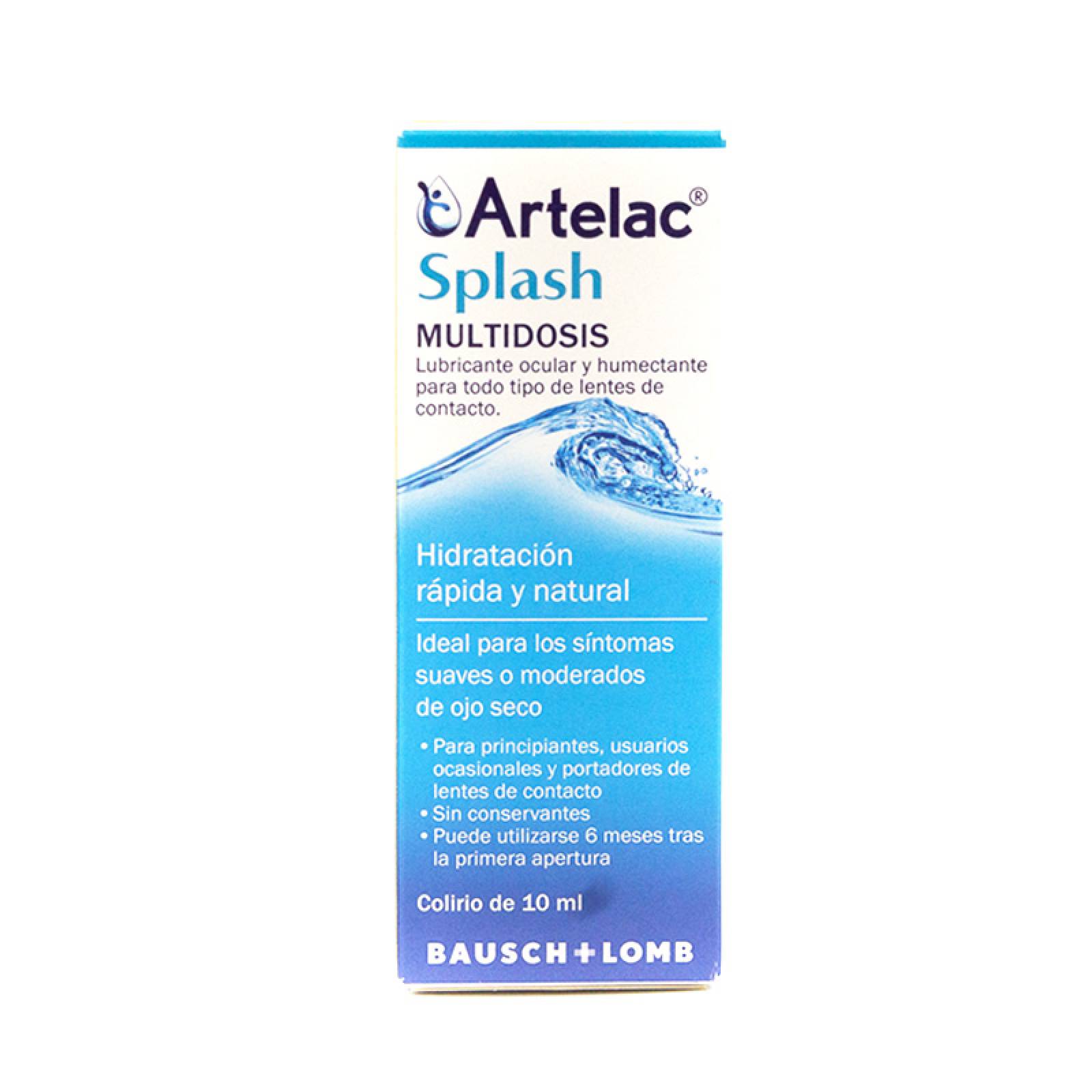 Artelac Splash Multidosis Solución 10 Ml Gotero Ácido Hialurónico 0.024 Mg
