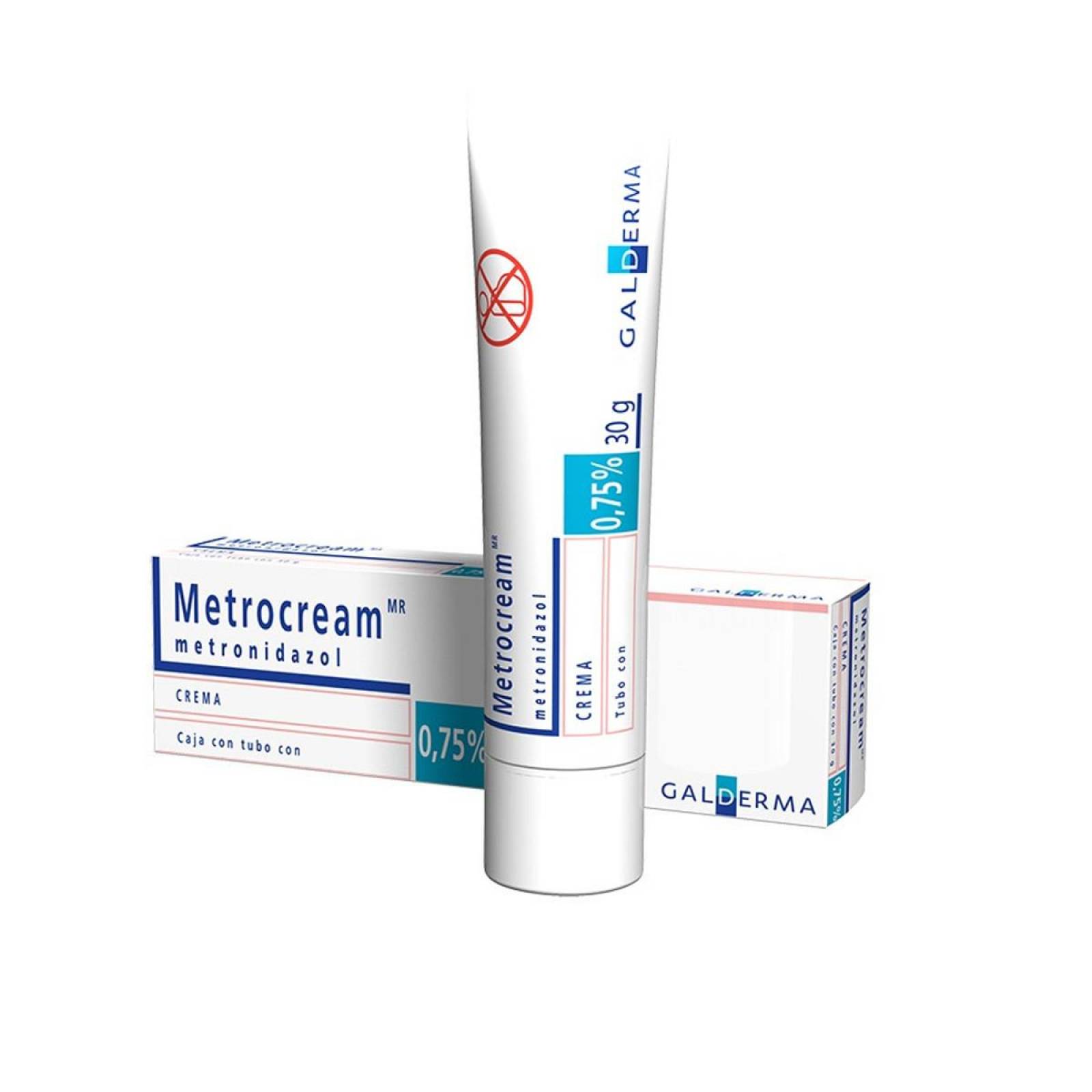 Metrocream Metronidazol Crema 0.75% Tubo 30 Gr