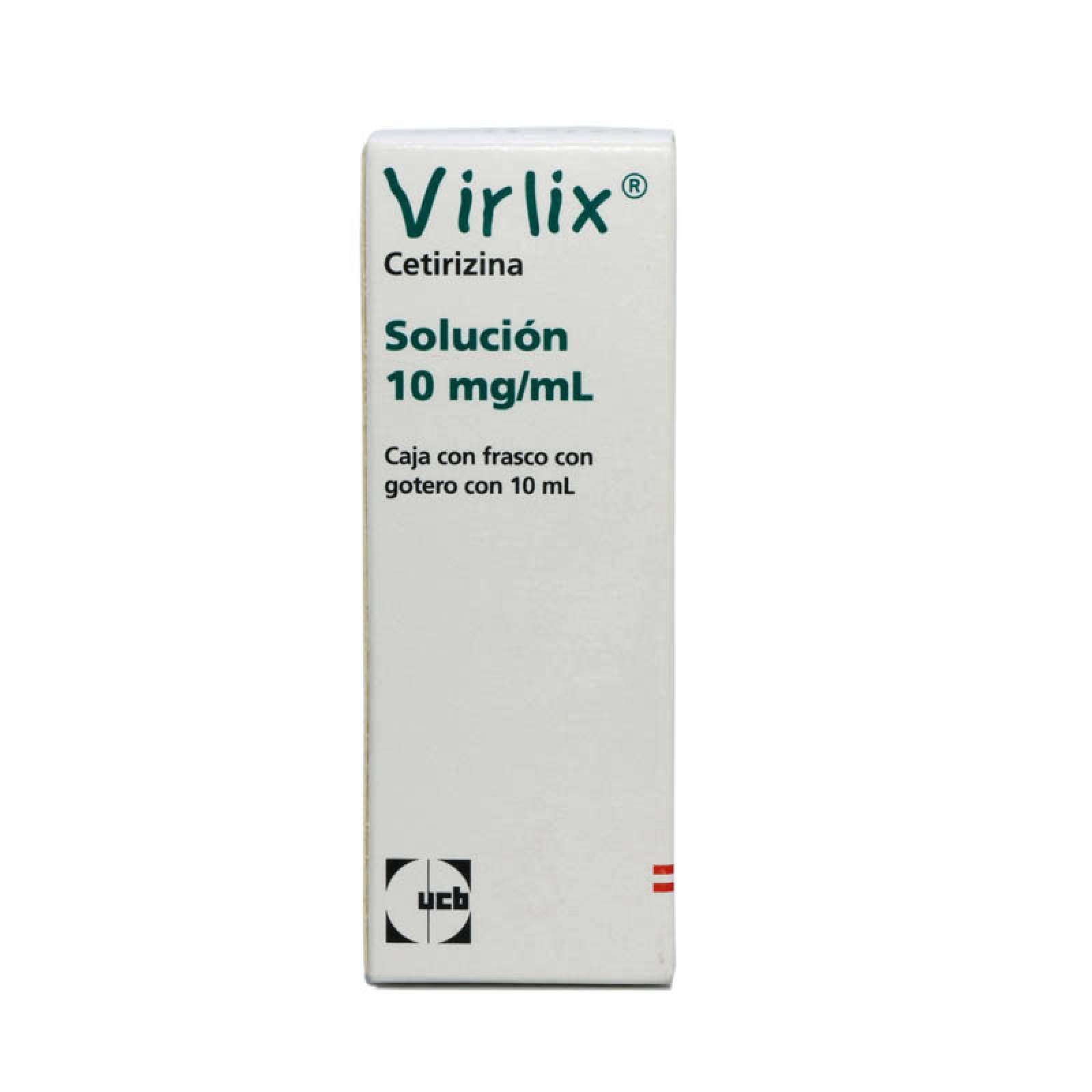 Virlix Cetirizina 10 Mg Solución Frasco 10 Ml