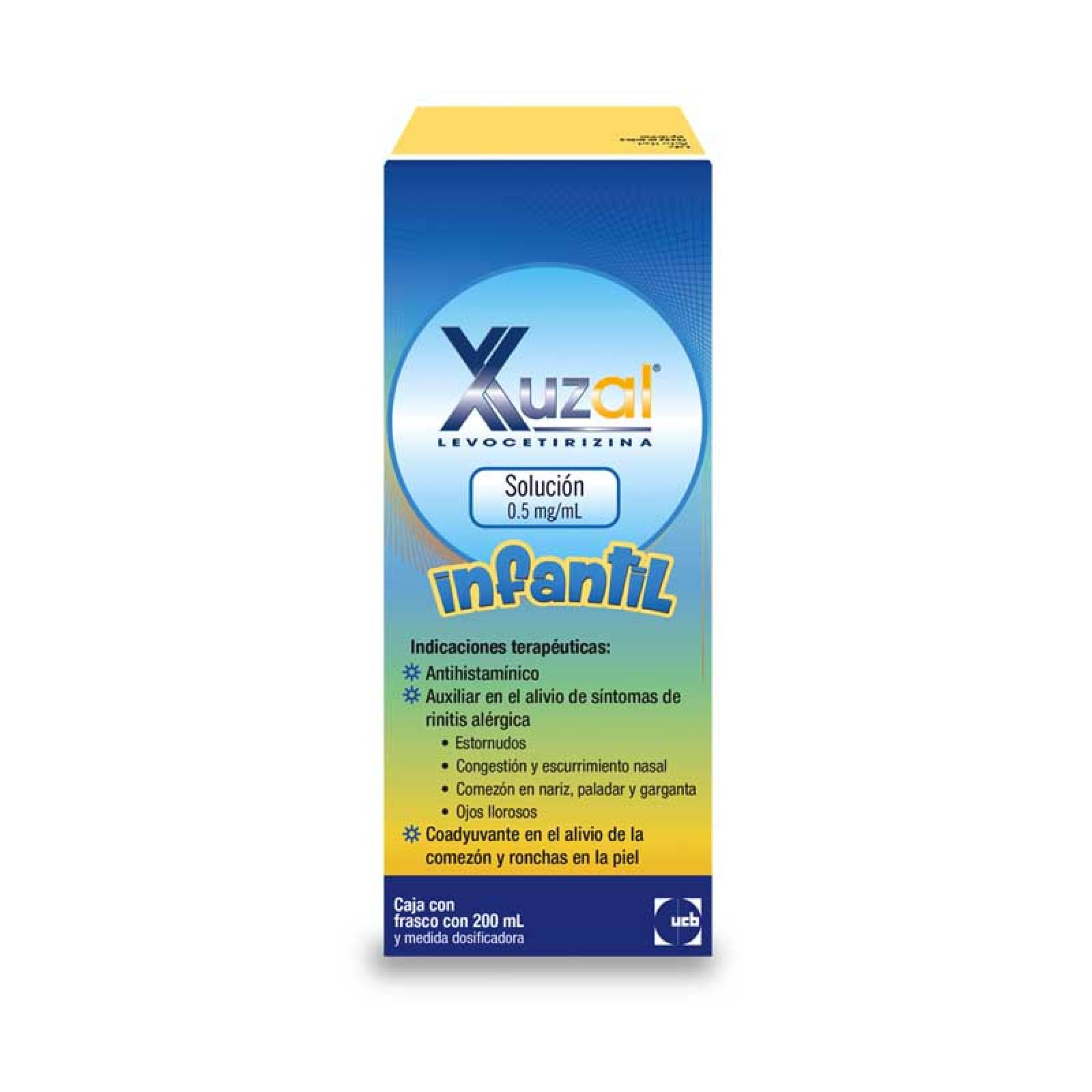 Xuzal Levocetirizina 0.5 Mg Solución Frasco 200 Ml
