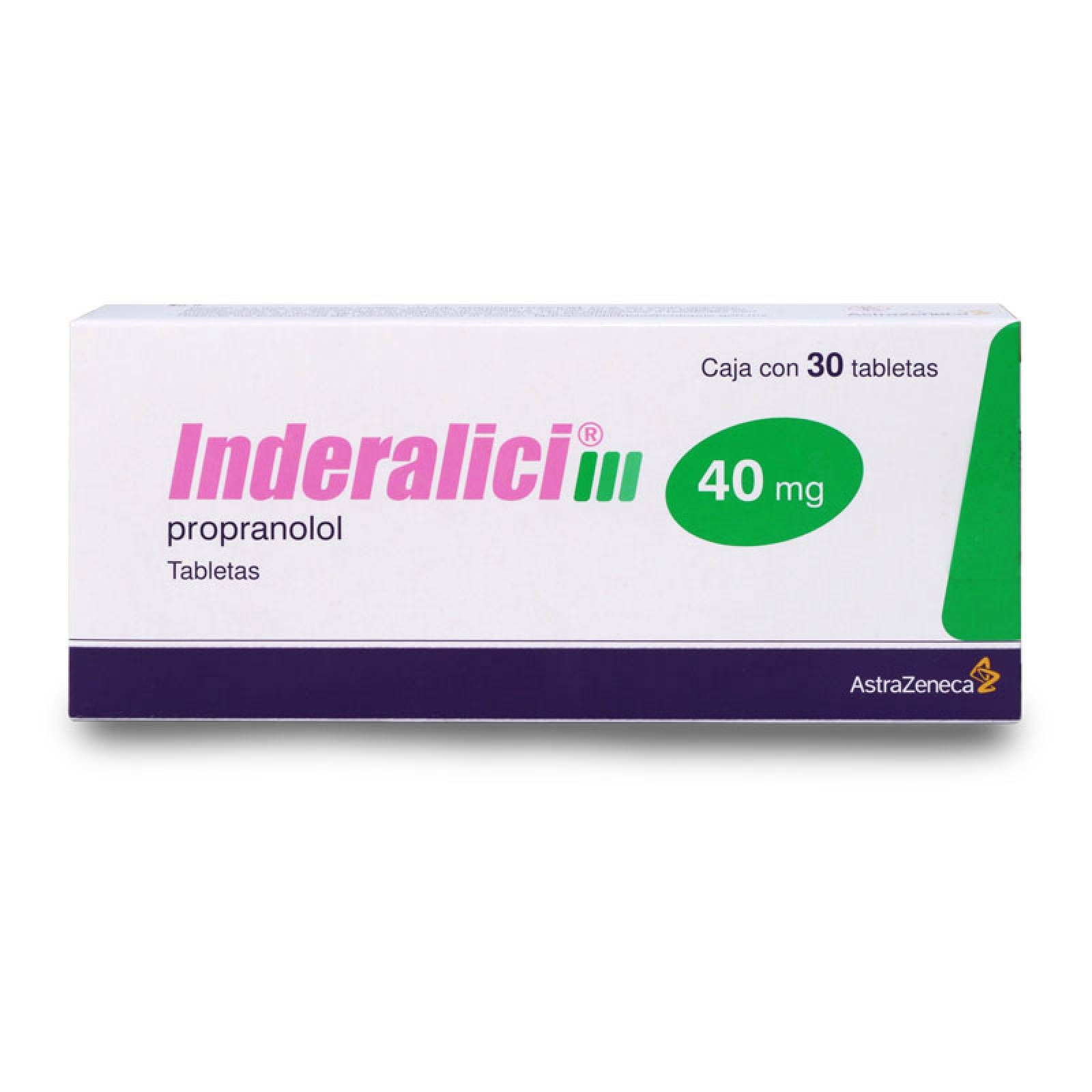 Inderalici Propranolol 40Mg 20 Tabletas