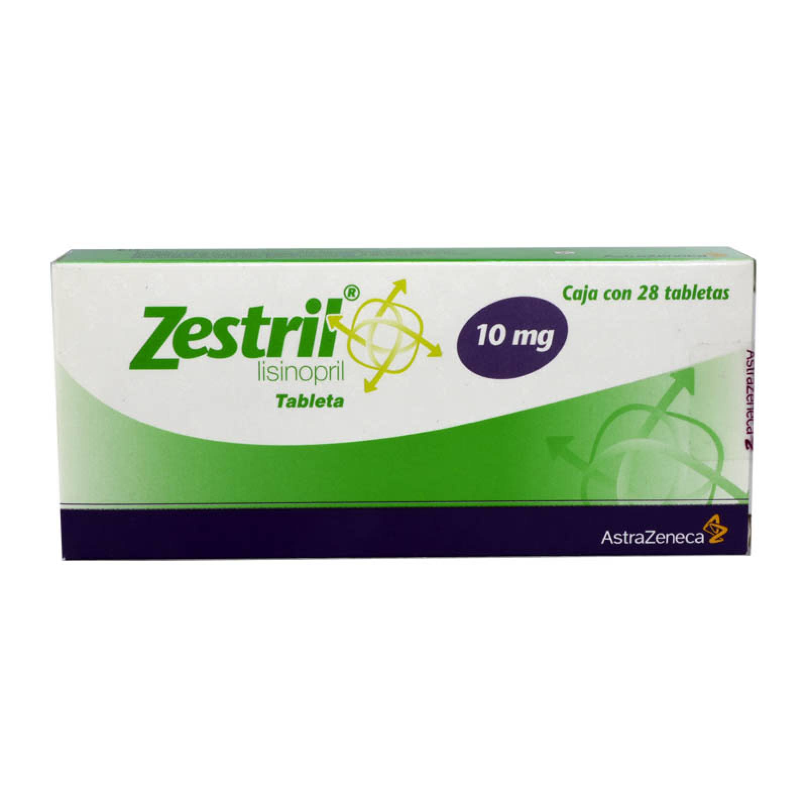 Zestril Lisinopril 10 Mg Con 28 Tabletas