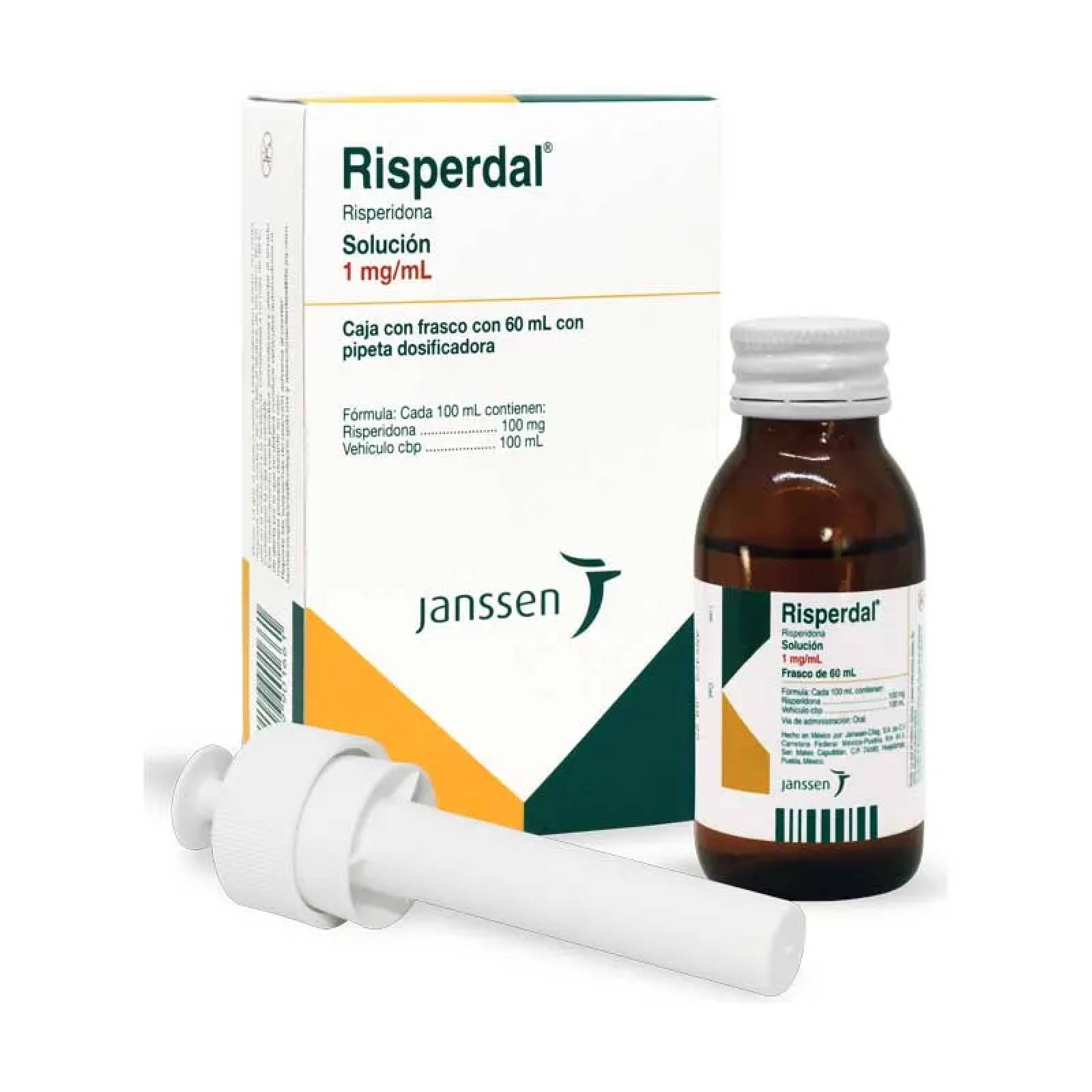 Risperdal Risperidona 1 Mg Solución Frasco 60 Ml