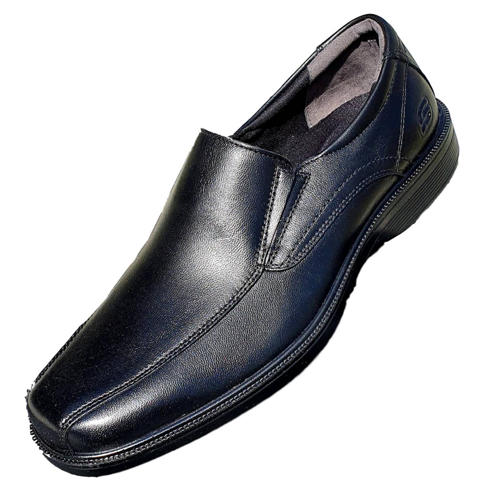 Zapatos para mesero Skechers Negro Piel Borrego últimos pare 