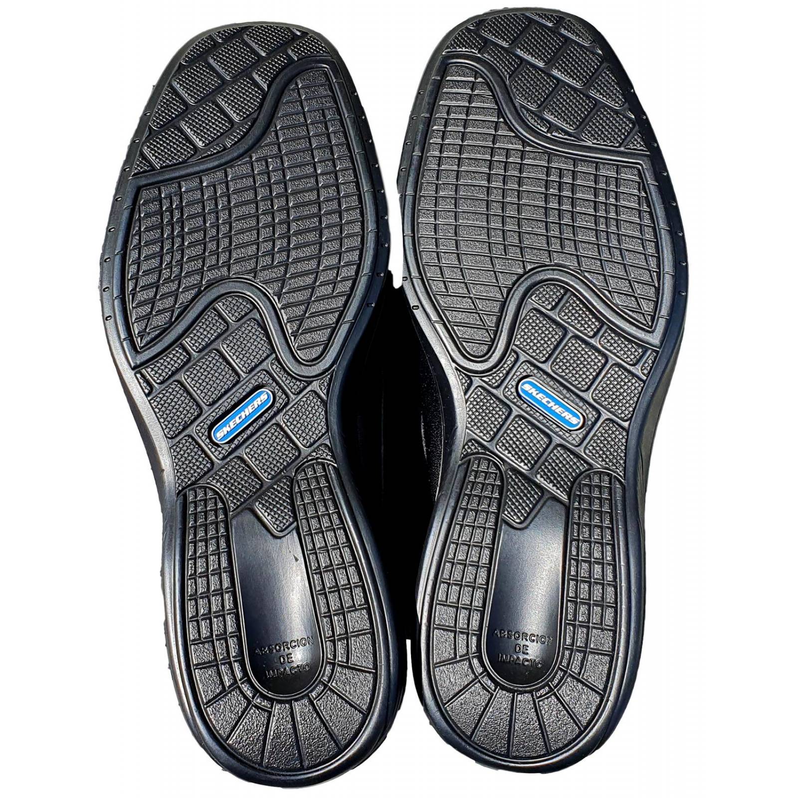 Zapatos para mesero Skechers Negro Piel Borrego últimos pare 