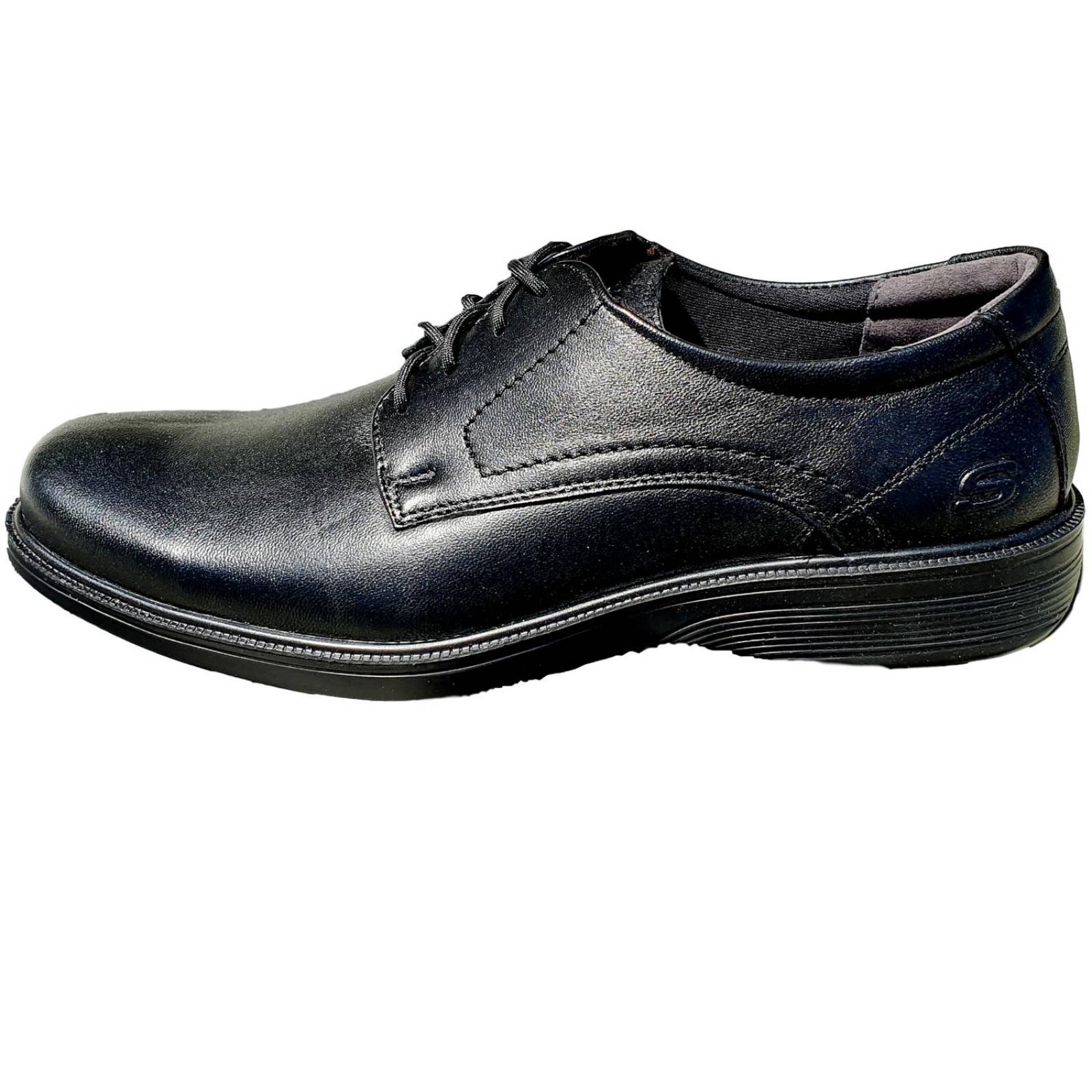Zapatos para mesero Skechers Negro Piel Borrego Últimos Pare 