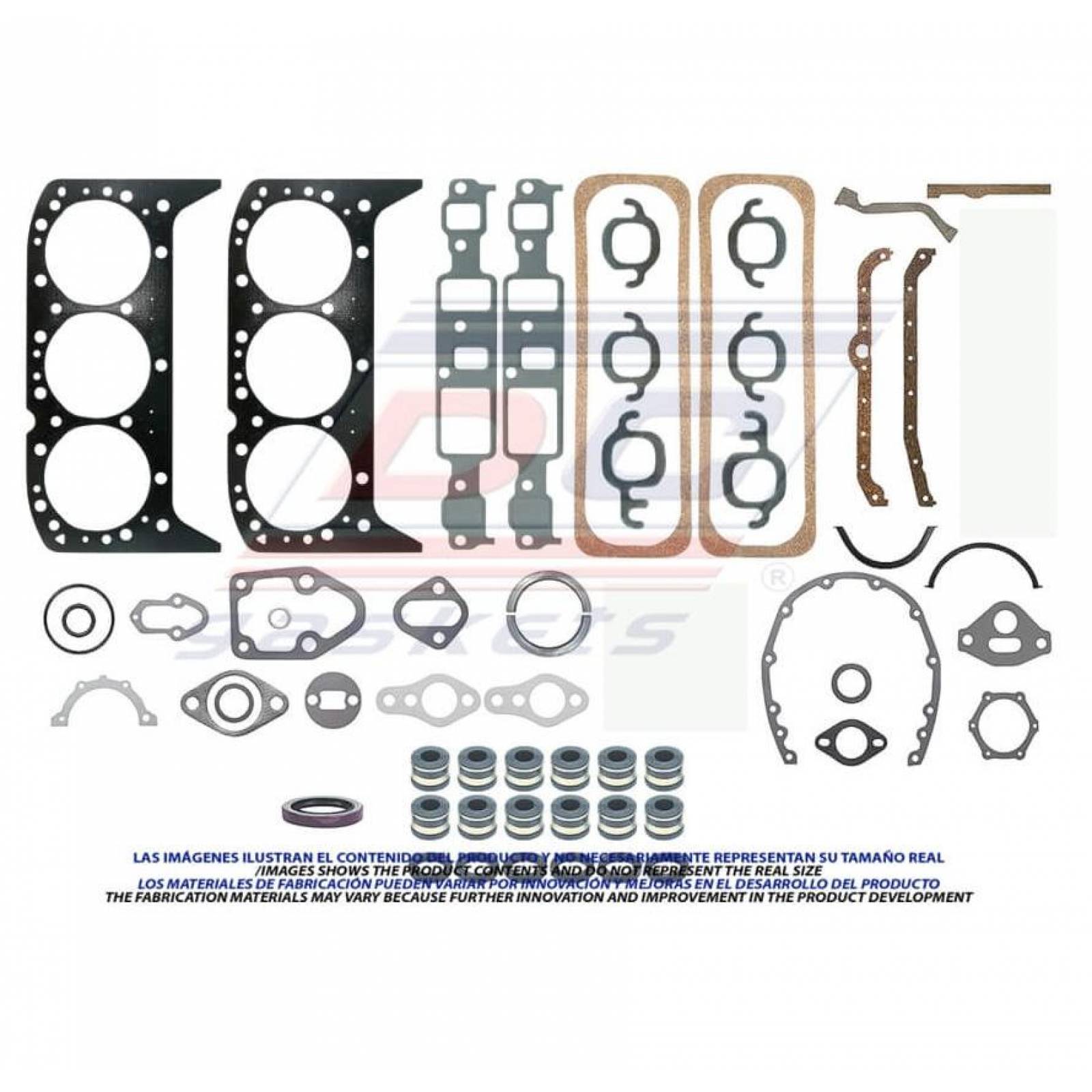 Empaque completo Para Chevrolet G30 Van 1985 - 1990 (Dc Gaskets) 