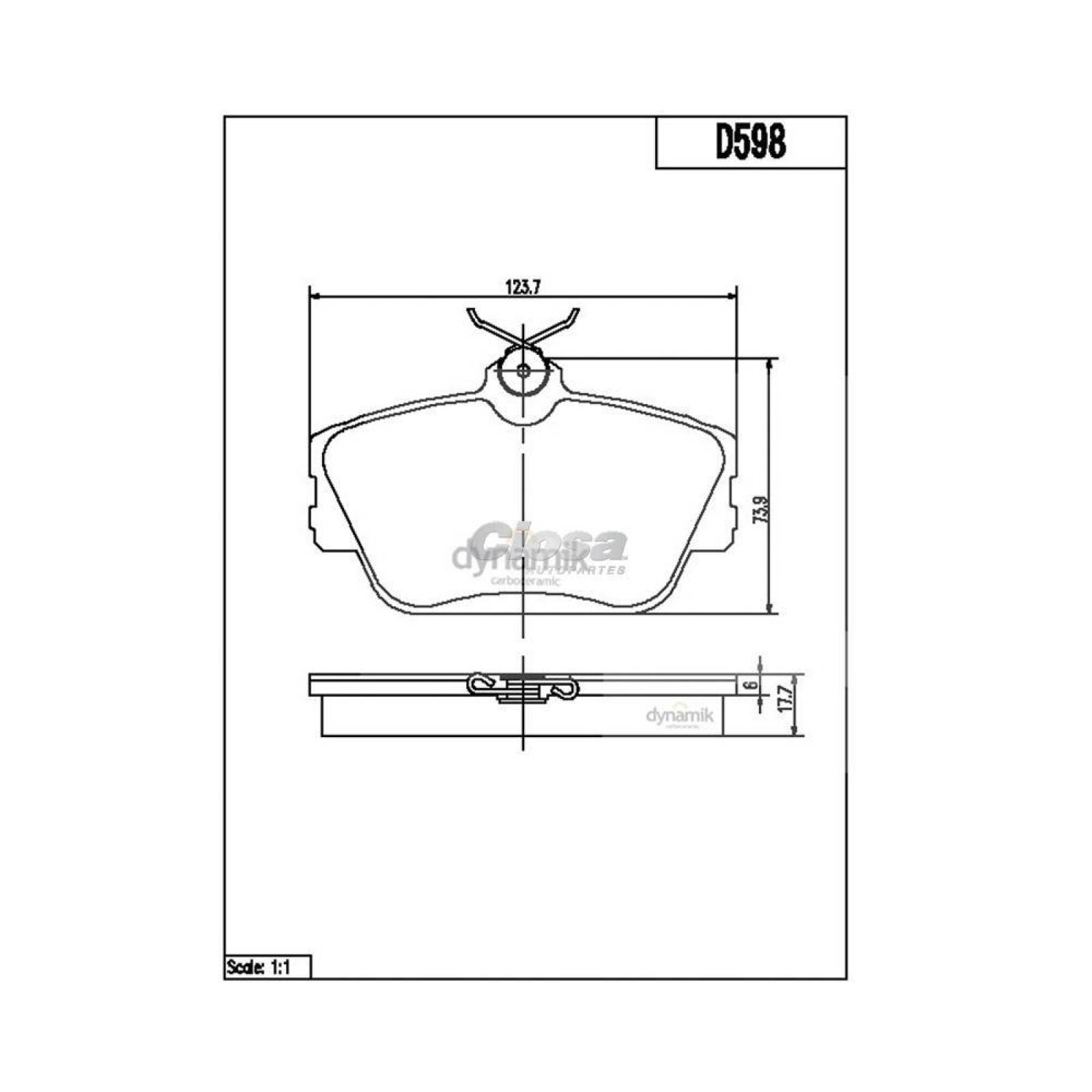 Balata Para Lincoln Continental 1997 - 2002 (Dynamik) 