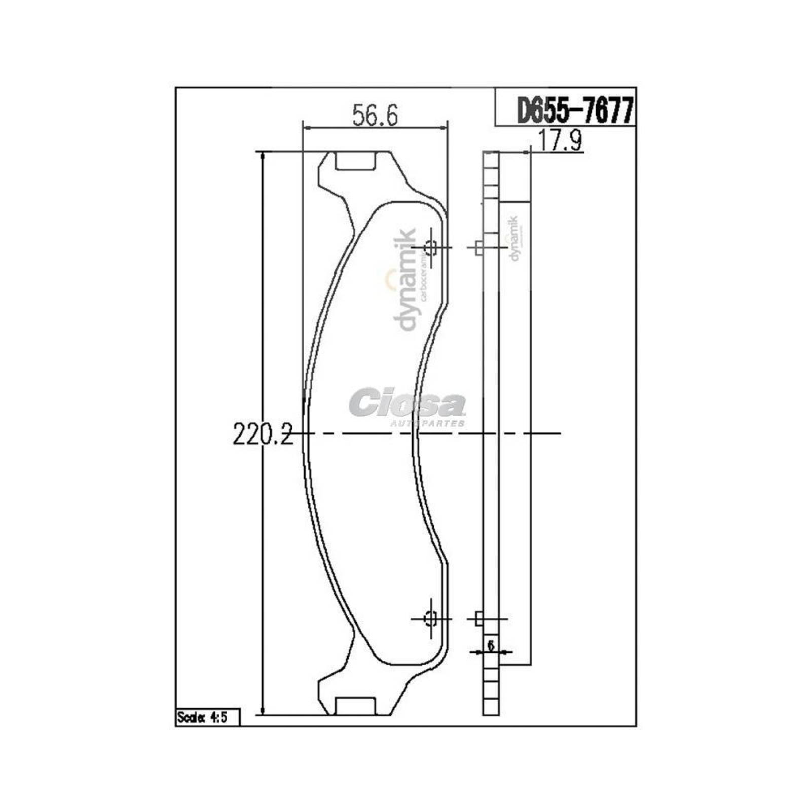 Balata Para Ford E-250 Econoline 1995 - 2002 (Dynamik) 