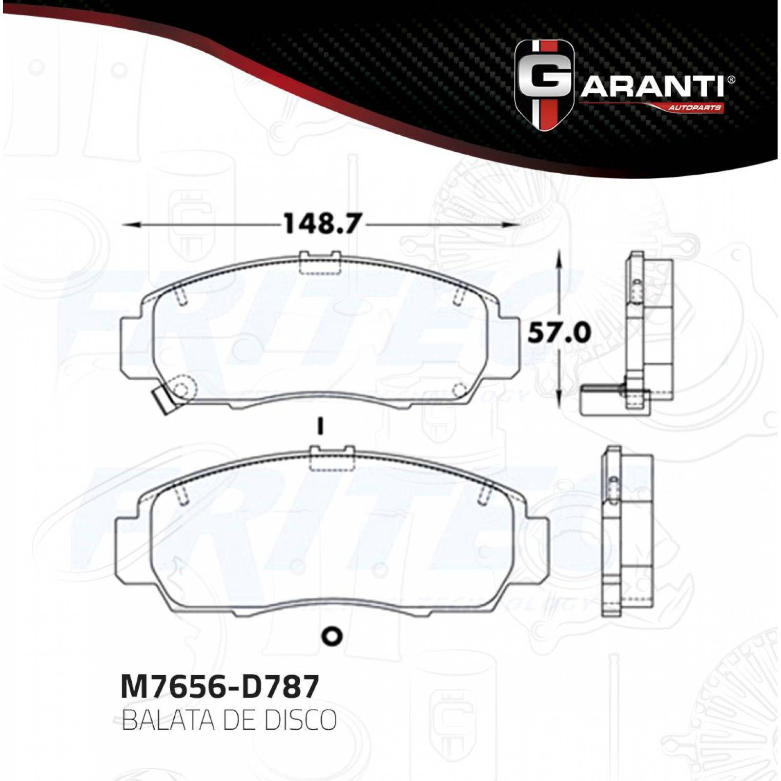 Balata Para Acura Cl 2001 - 2003 (Garanti) 