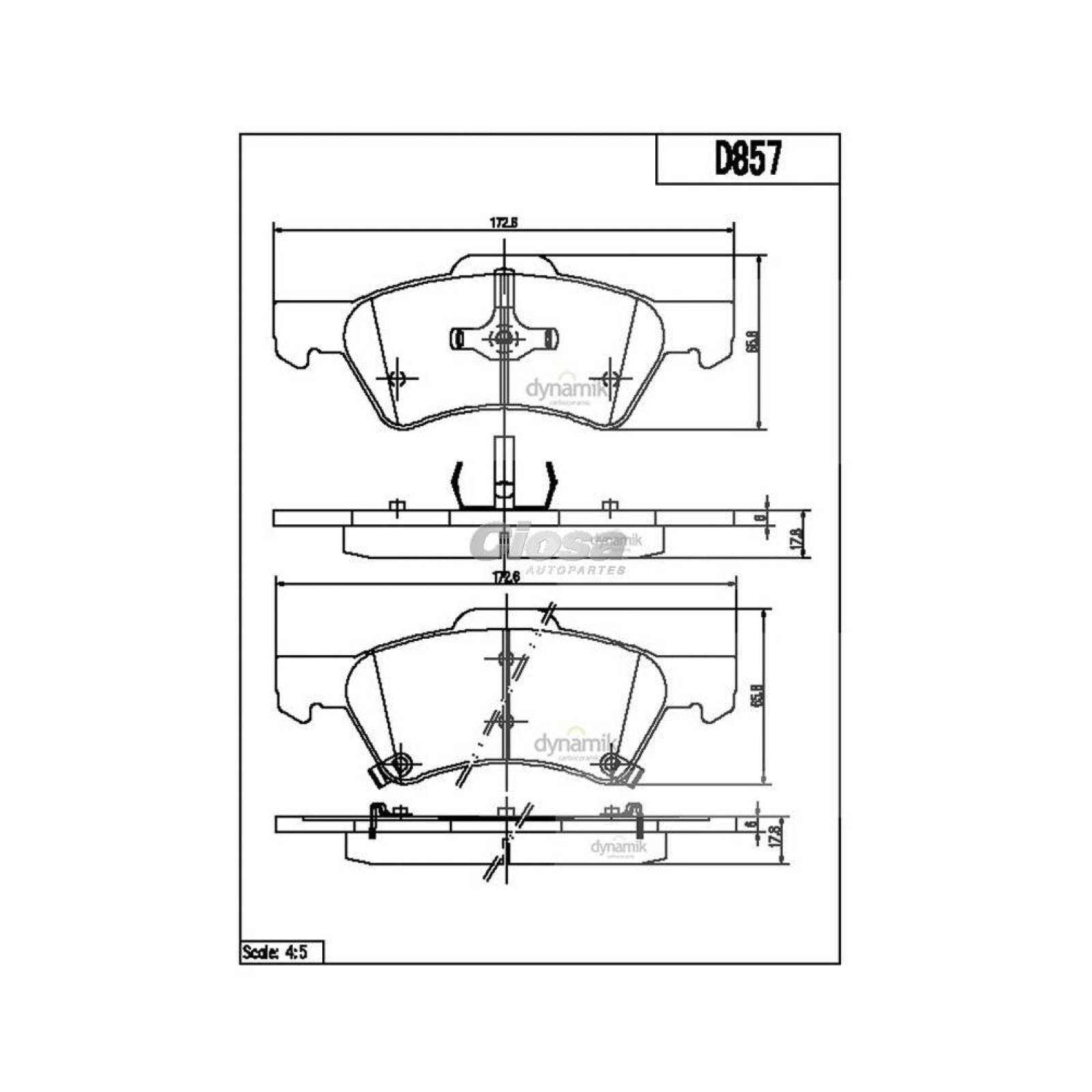 Balata Para Chrysler Town & Country 2001 - 2007 (Dynamik) 