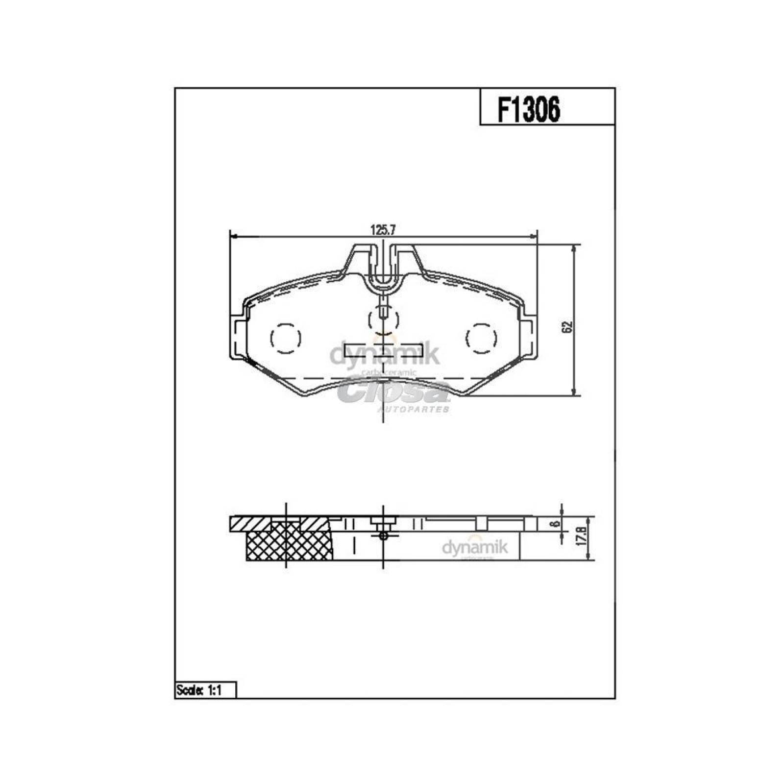 Balata Para Mercedes Benz G55 Amg 2003 - 2004 (Dynamik) 