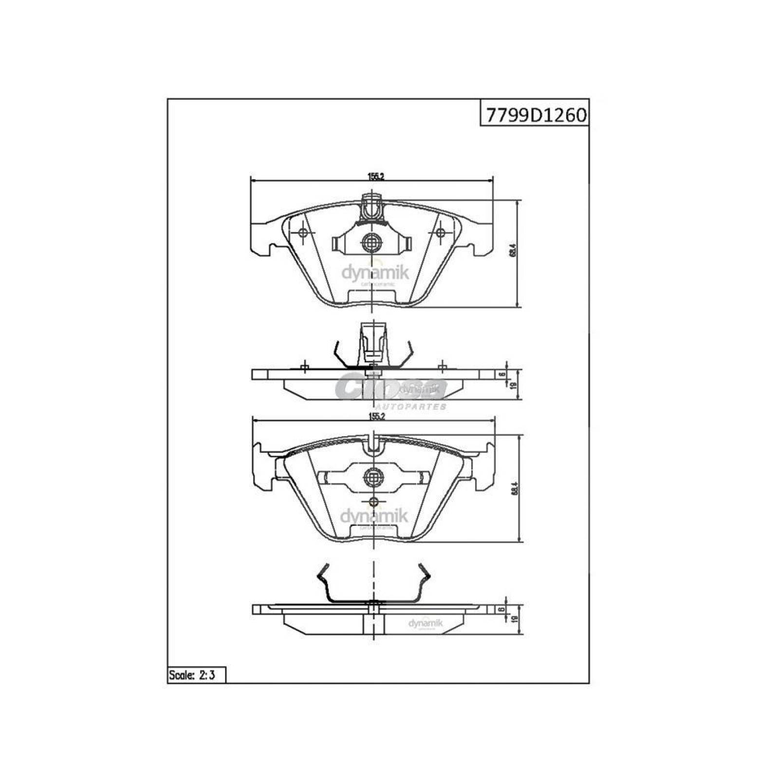 Balata Para Bmw 328Xi 2007 - 2008 (Dynamik) 