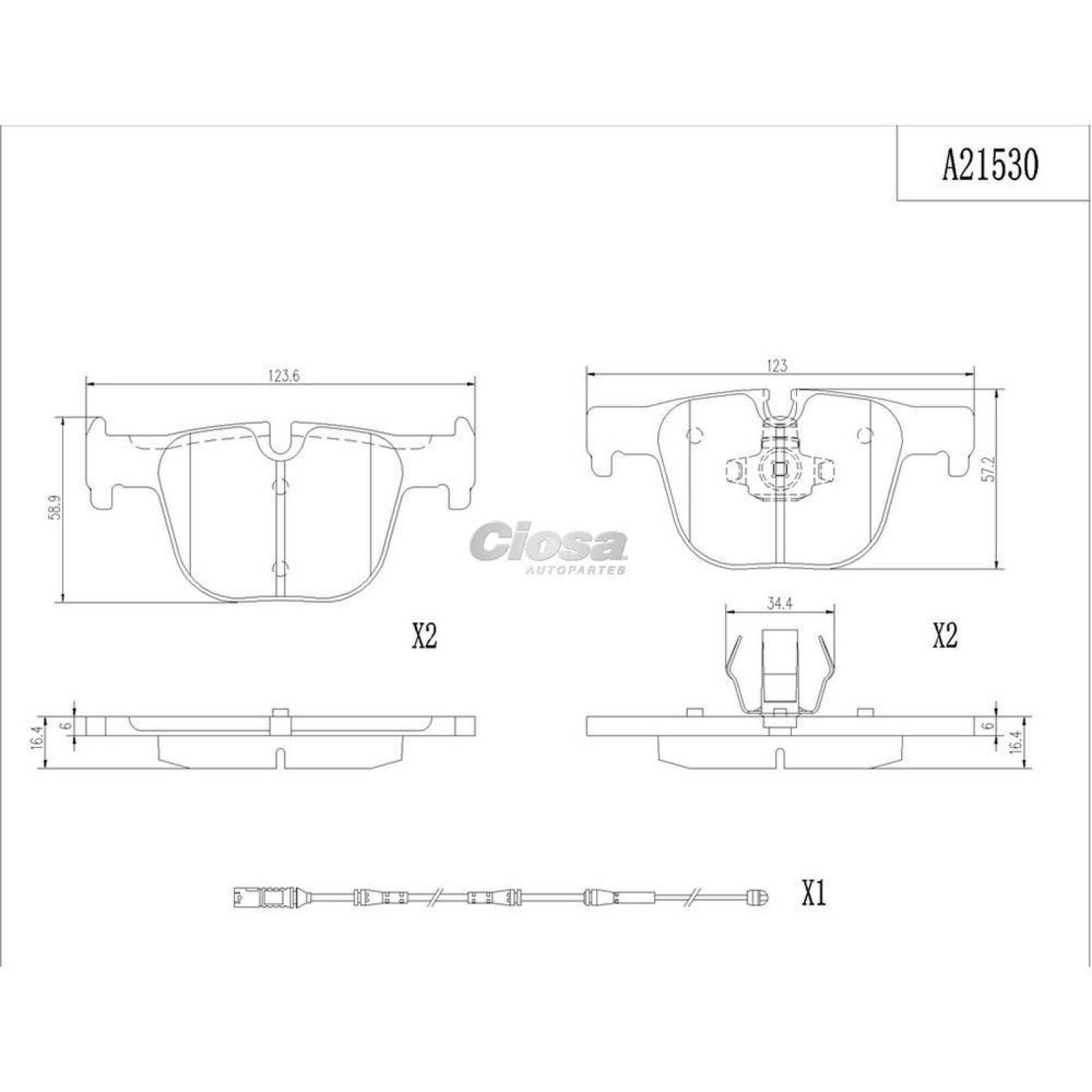 Balata Para Bmw 435I 2014 - 2016 (Dynamik) 